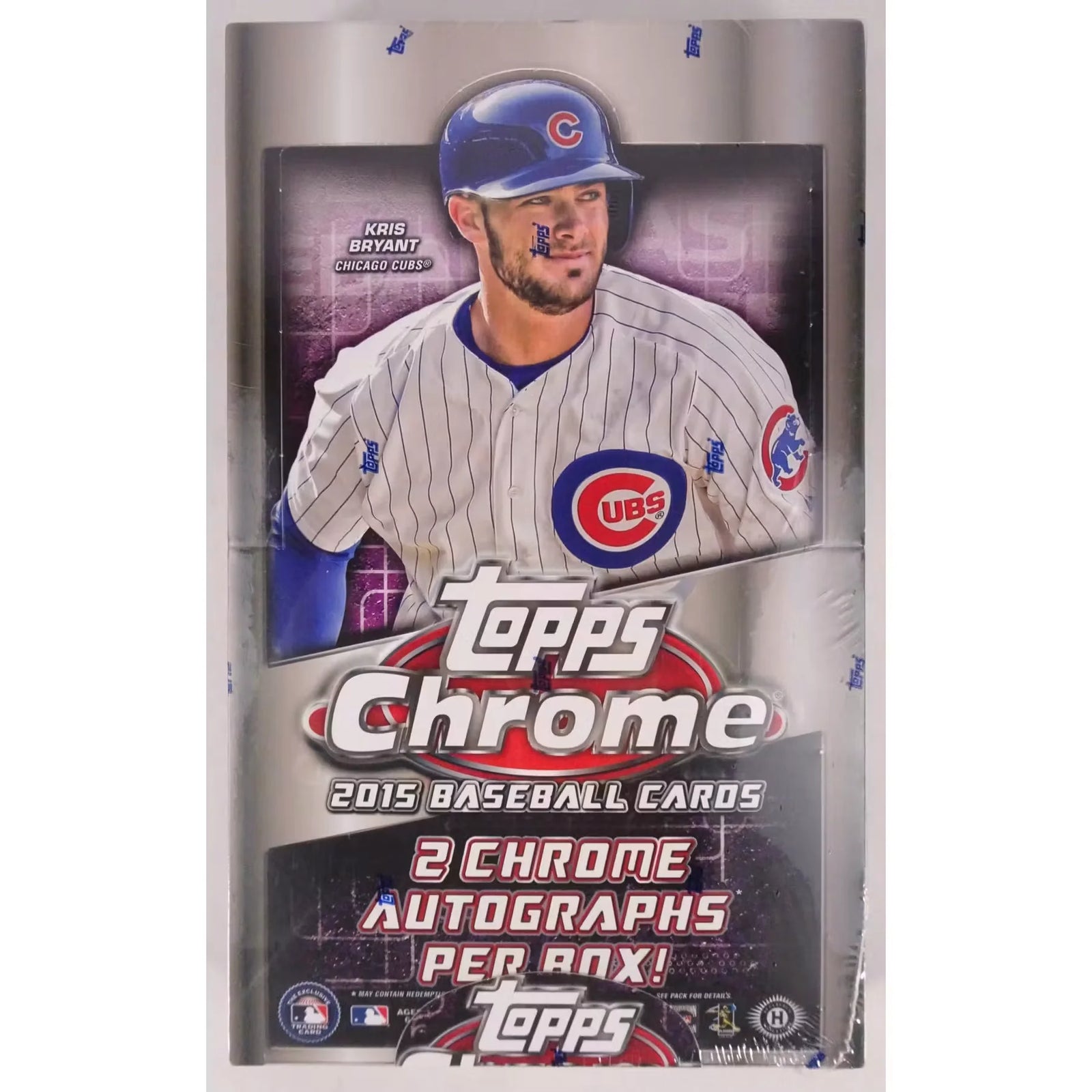 2015 Topps Chrome Baseball Hobby Box | 24 Packs, 2 Autos (Ships Sealed Only)