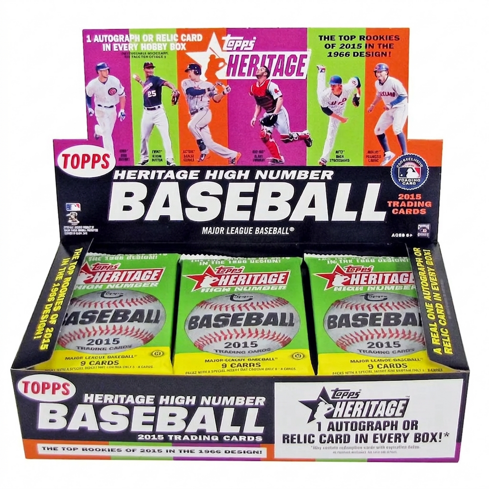2015 Topps Heritage High Number Baseball Hobby Box (Ships Sealed Only) - D