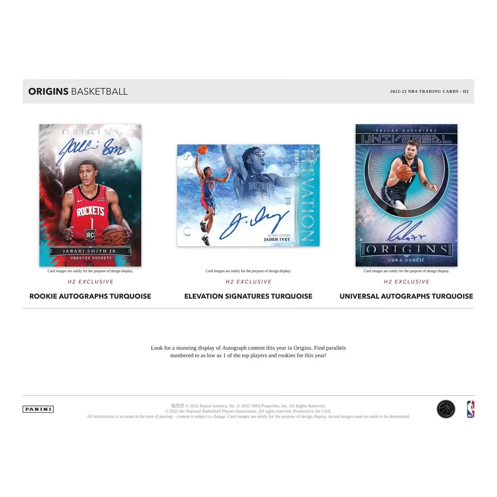 2022-23 Panini Origins Basketball H2 Box | Rookie Autographs (Ships Sealed Only)