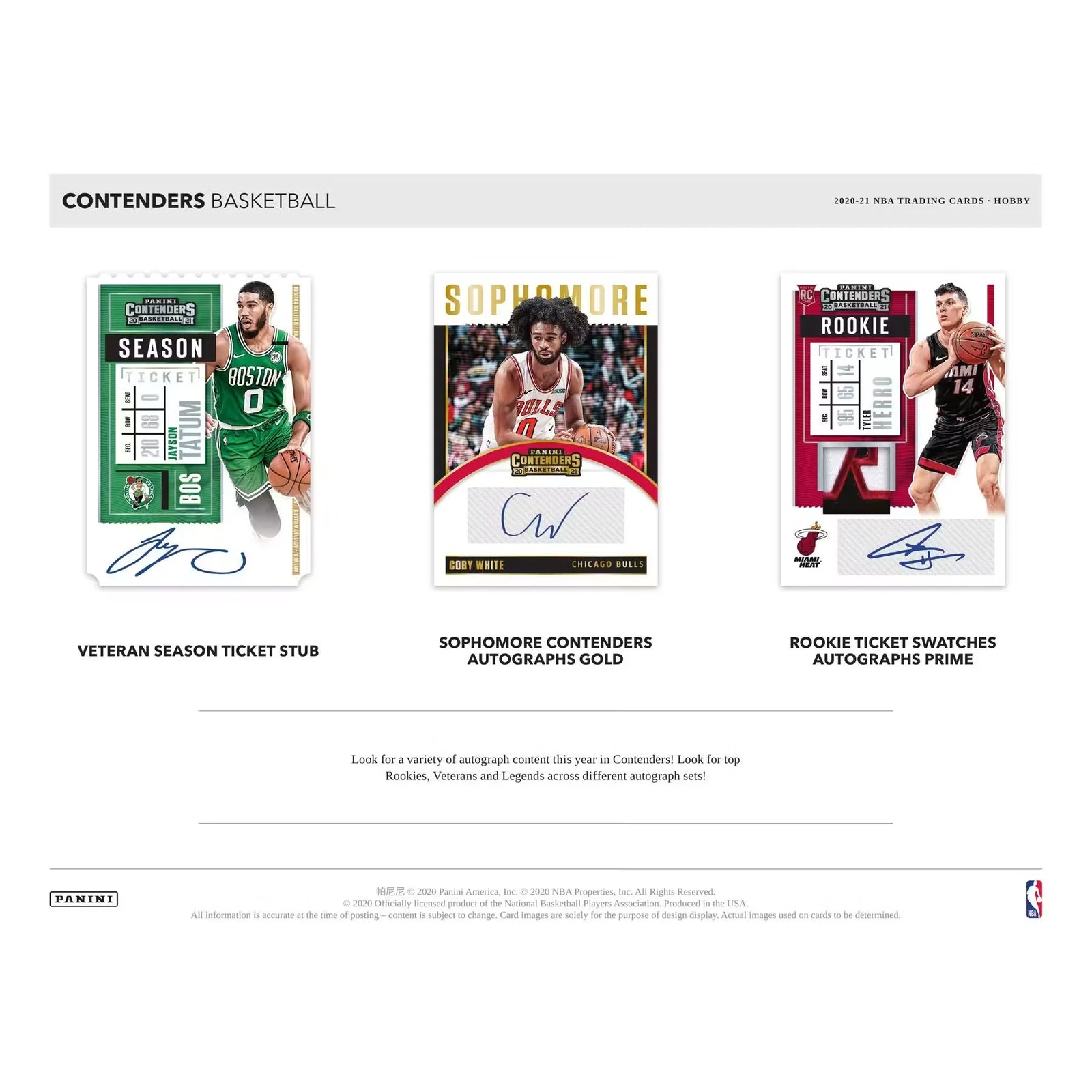 2020-21 Panini Contenders Basketball Hobby Box (Ships Sealed Only) - D