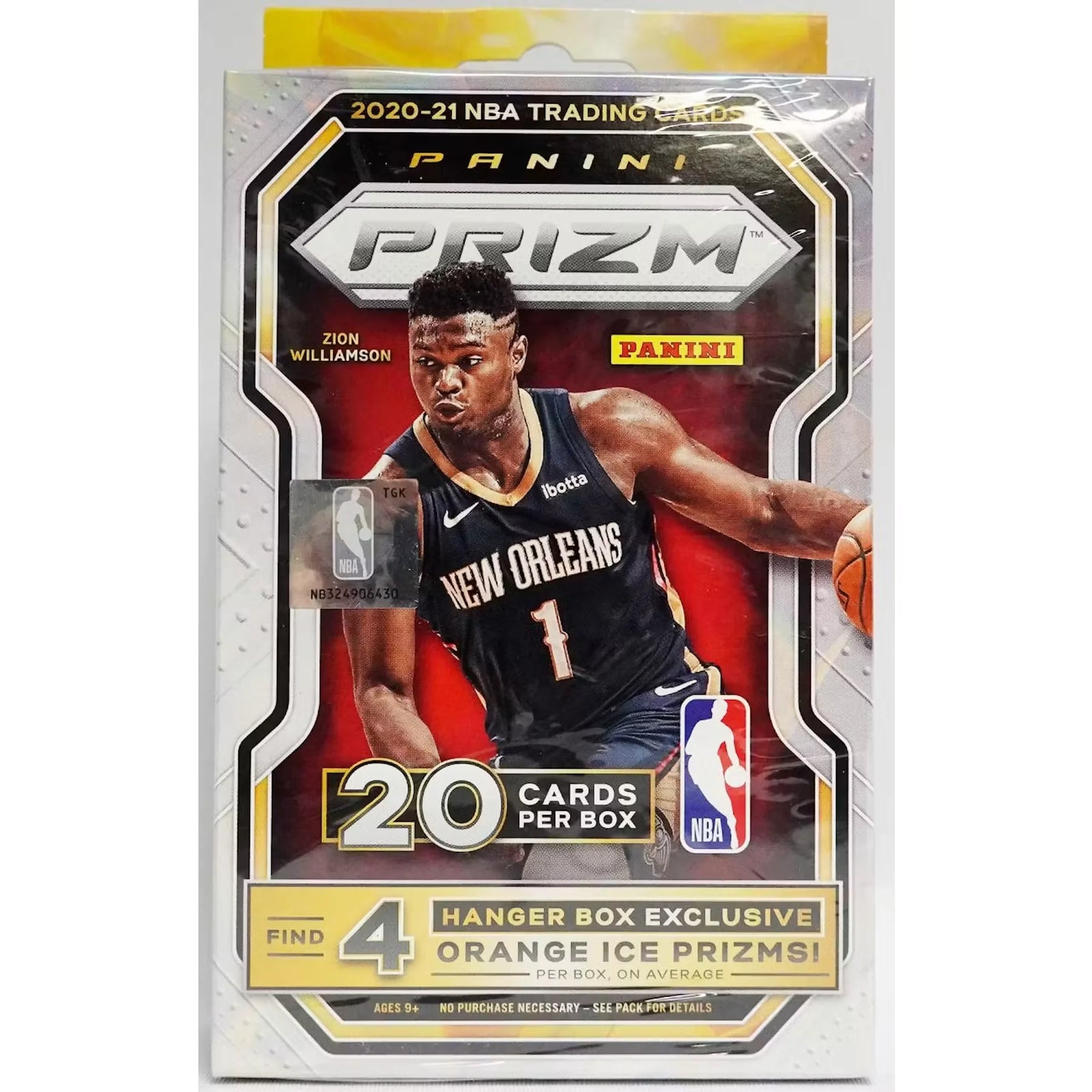 2020-21 Panini Prizm Basketball Hanger Box (20 Cards) (Orange Parallels!) (Ships Sealed Only)