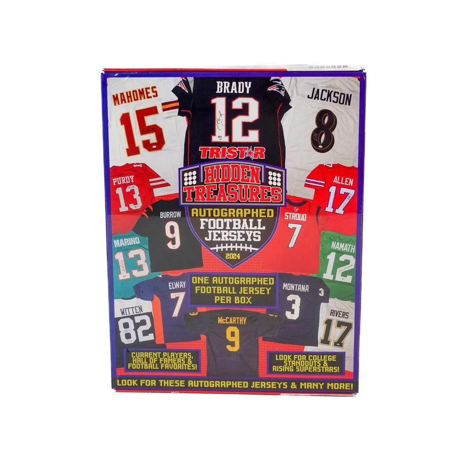 2024 TriStar Hidden Treasures Autographed Football Jersey Hobby Box