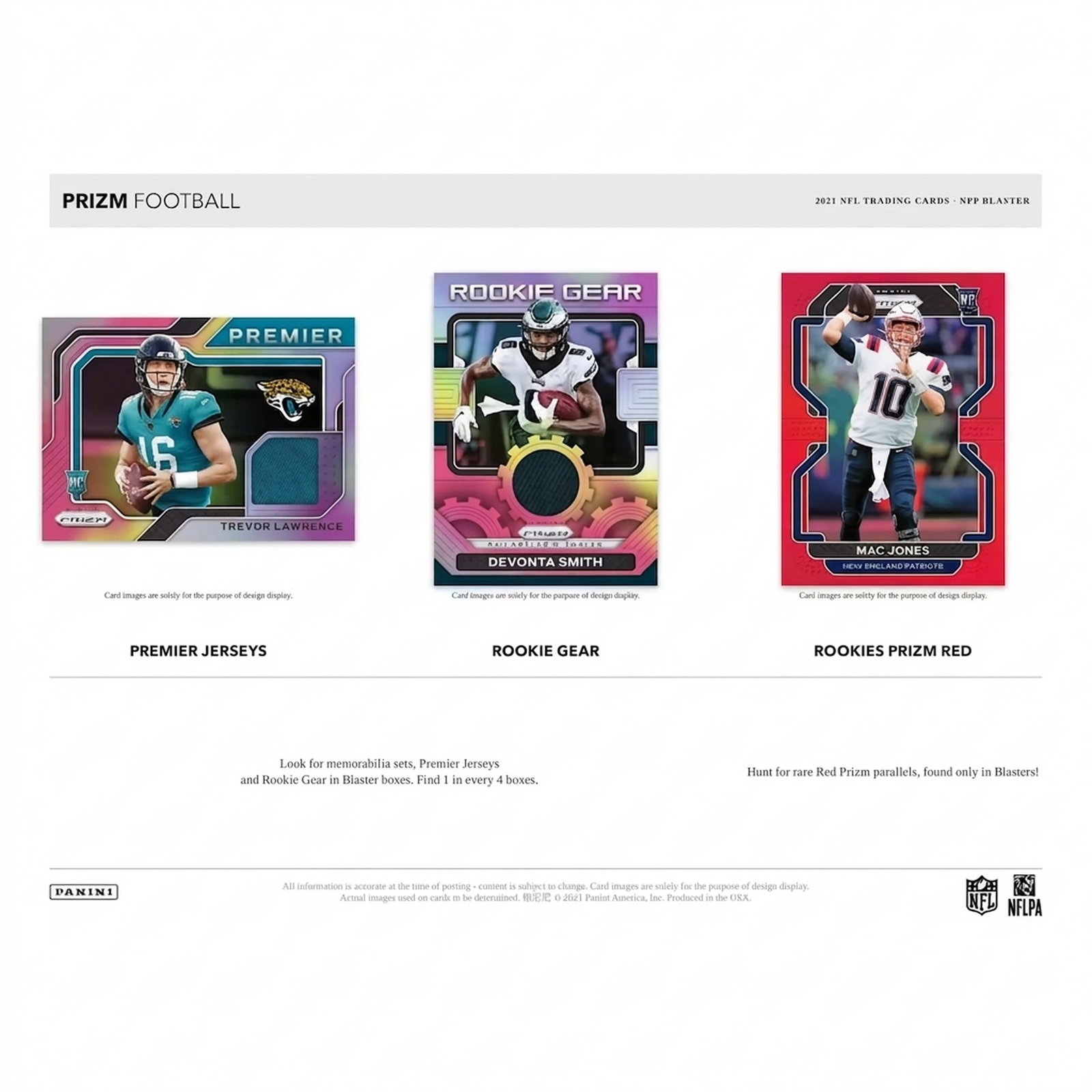 2021 Panini Prizm Football Blaster Box | Lazer Prizms (Ships Sealed Only)