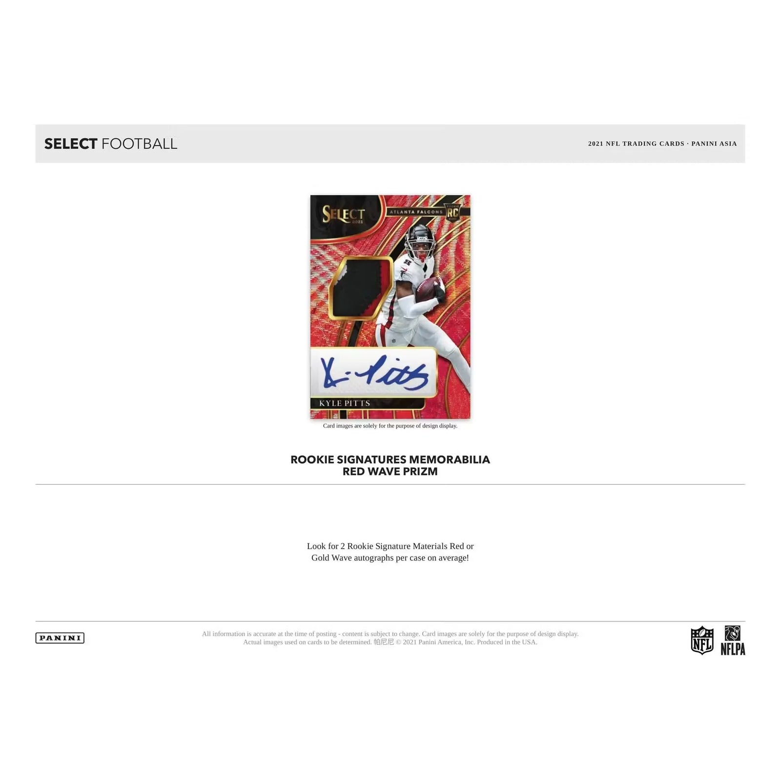 2021 Panini Select Football Asia Tmall Box | Rookie Cards (Ships Sealed Only)