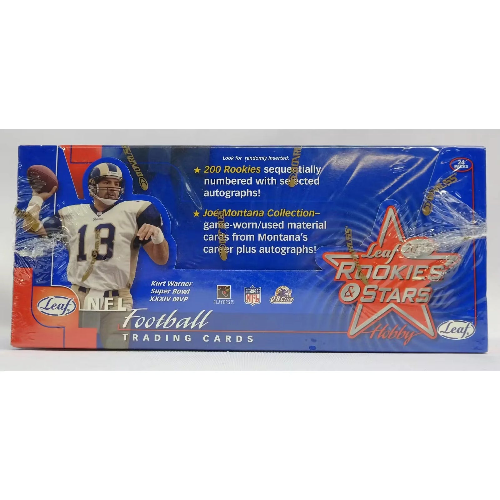 2000 Leaf Rookies & Stars Football Hobby Box | Tom Brady Rookie (Ships Sealed Only)