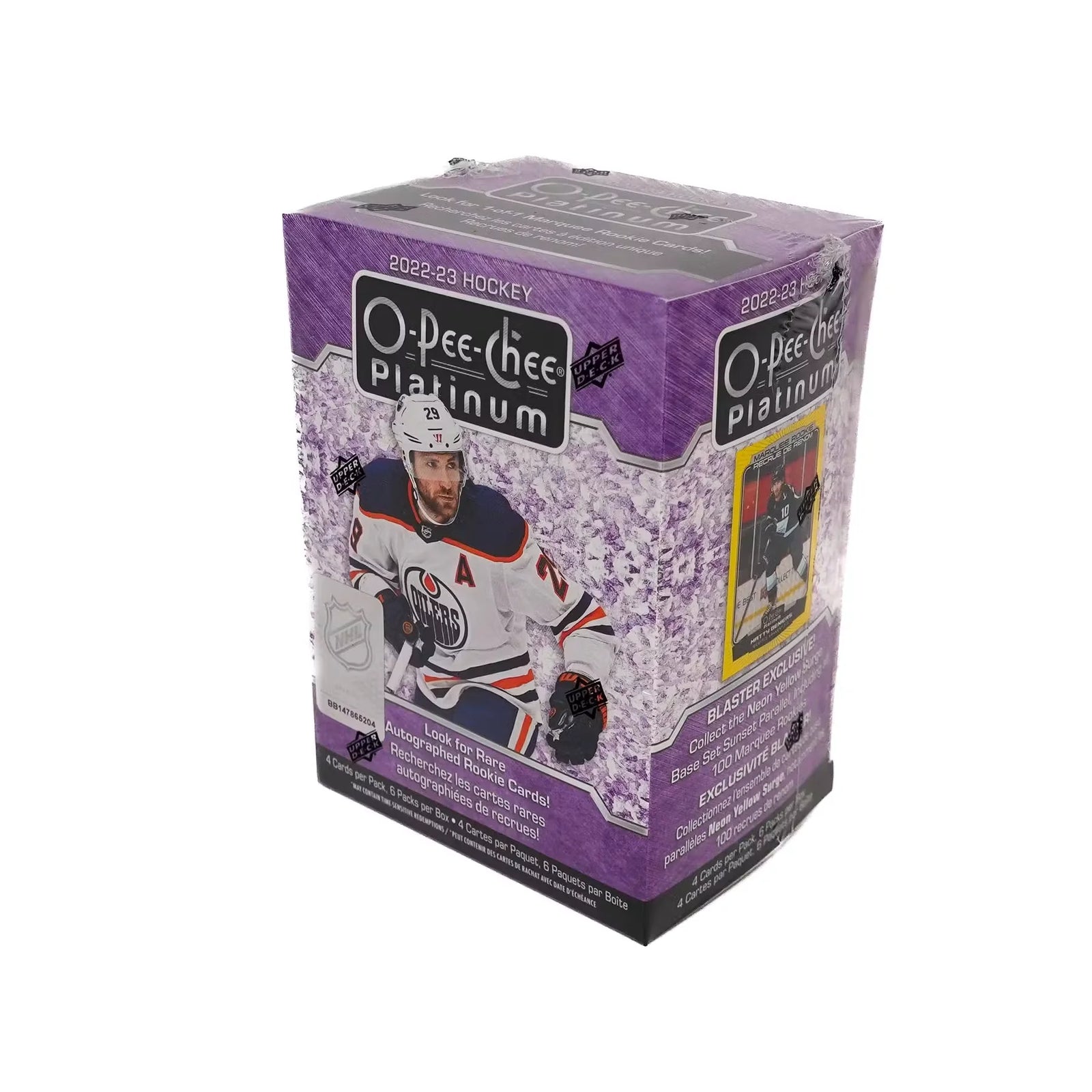 2022-23 Upper Deck O-Pee-Chee Platinum Hockey 6-Pack Blaster Box (Ships Sealed Only)
