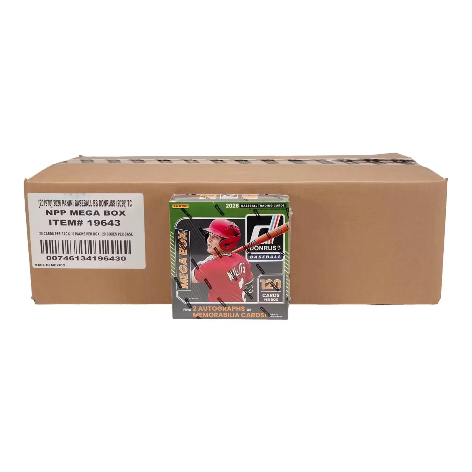 2026 Panini Donruss Baseball Mega 20-Box Case (Ships Sealed Only)