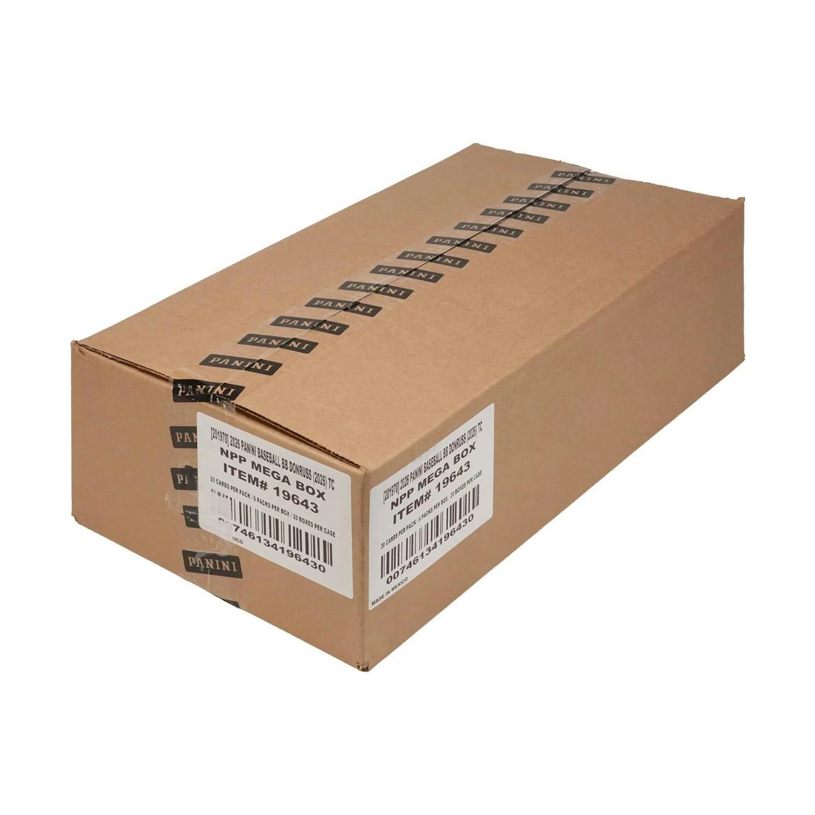 2026 Panini Donruss Baseball Mega 20-Box Case (Ships Sealed Only)
