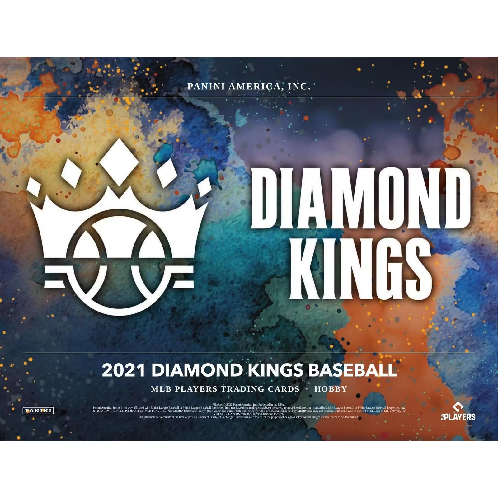 2021 Panini Diamond Kings Baseball Hobby 24-Box Case (Ships Sealed Only) - D