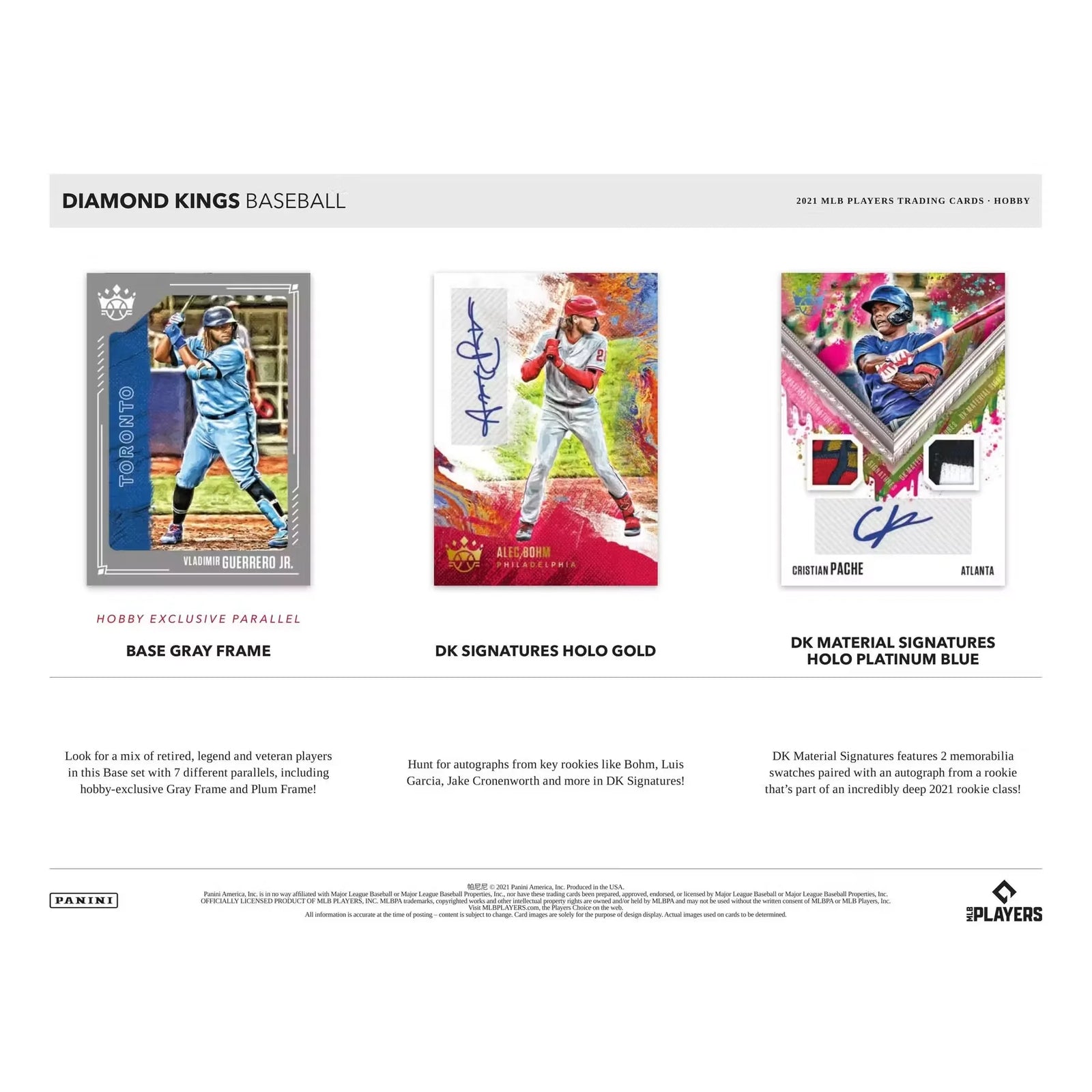 2021 Panini Diamond Kings Baseball Hobby 24-Box Case (Ships Sealed Only) - D