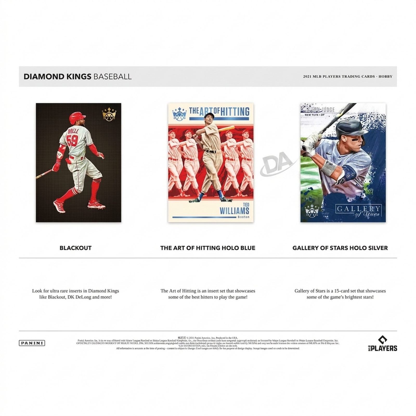 2021 Panini Diamond Kings Baseball Hobby 24-Box Case (Ships Sealed Only) - D
