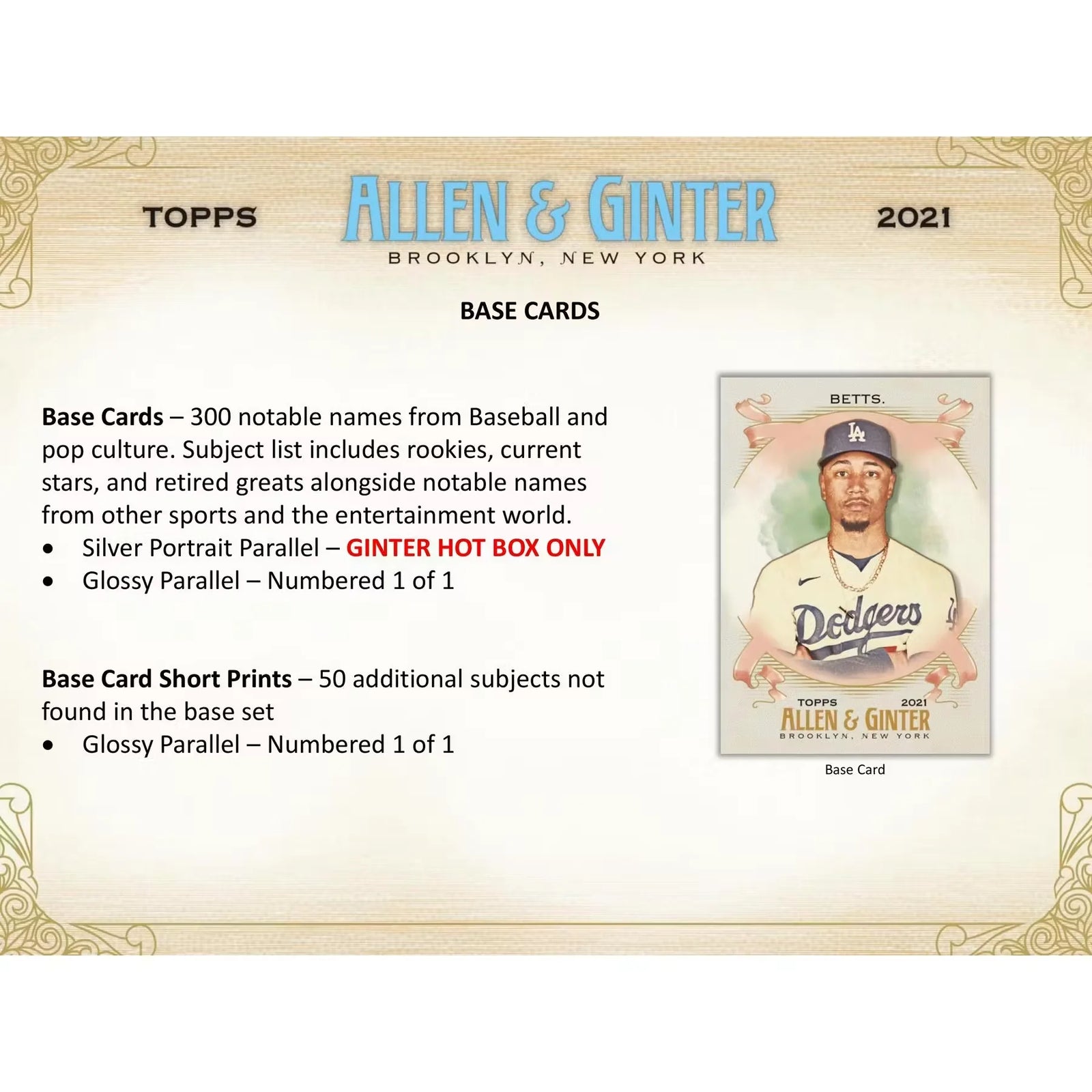 2021 Topps Allen & Ginter Baseball Hobby Box (Ships Sealed Only) - D