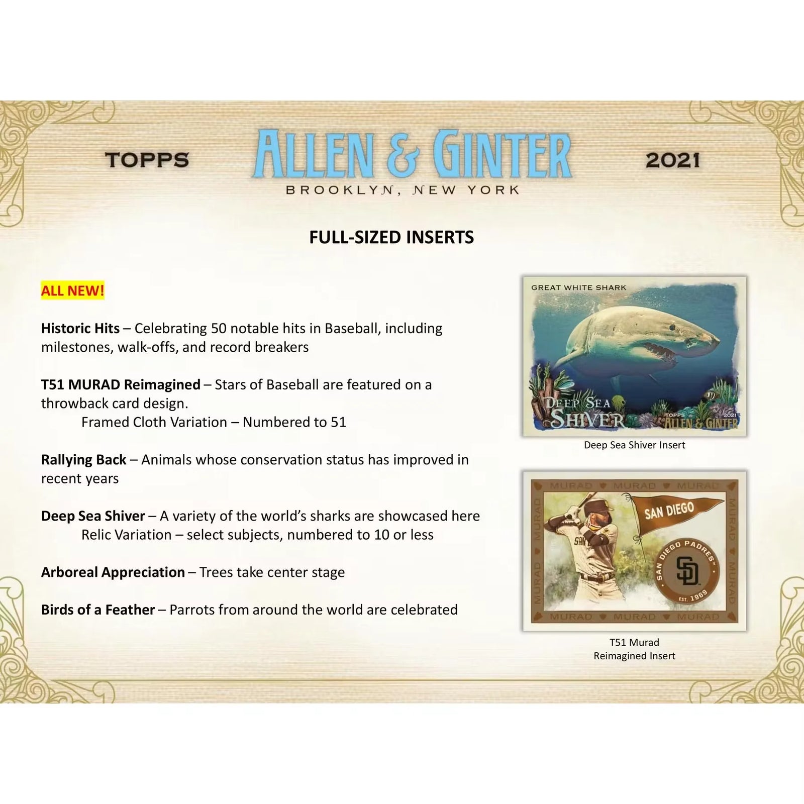 2021 Topps Allen & Ginter Baseball Hobby Box (Ships Sealed Only) - D