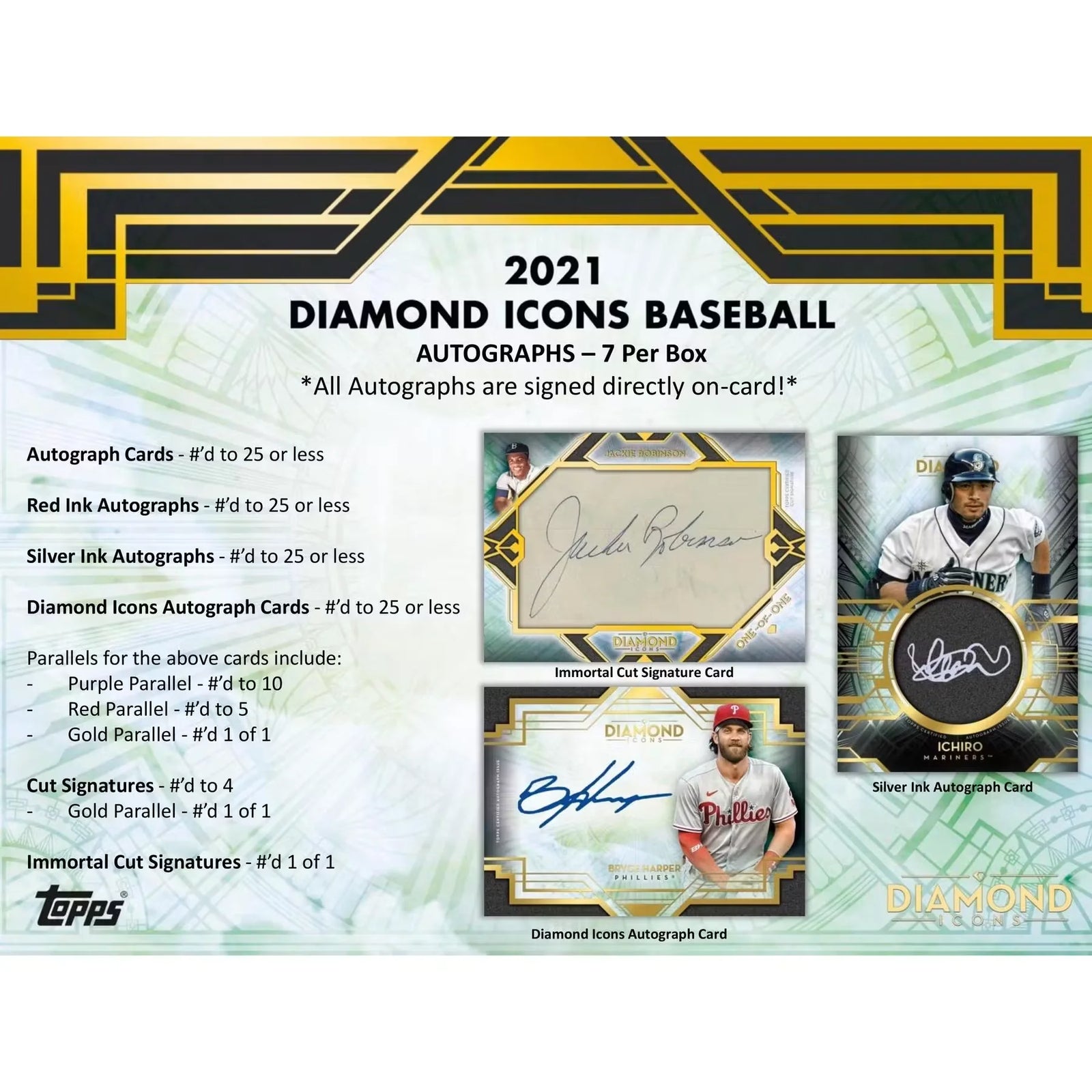 2021 Topps Diamond Icons Baseball Hobby 4-Box Case (Ships Sealed Only)