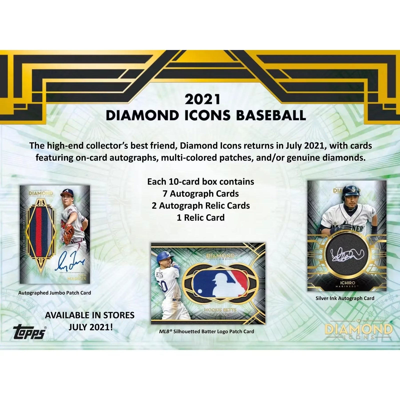 2021 Topps Diamond Icons Baseball Hobby 4-Box Case (Ships Sealed Only)