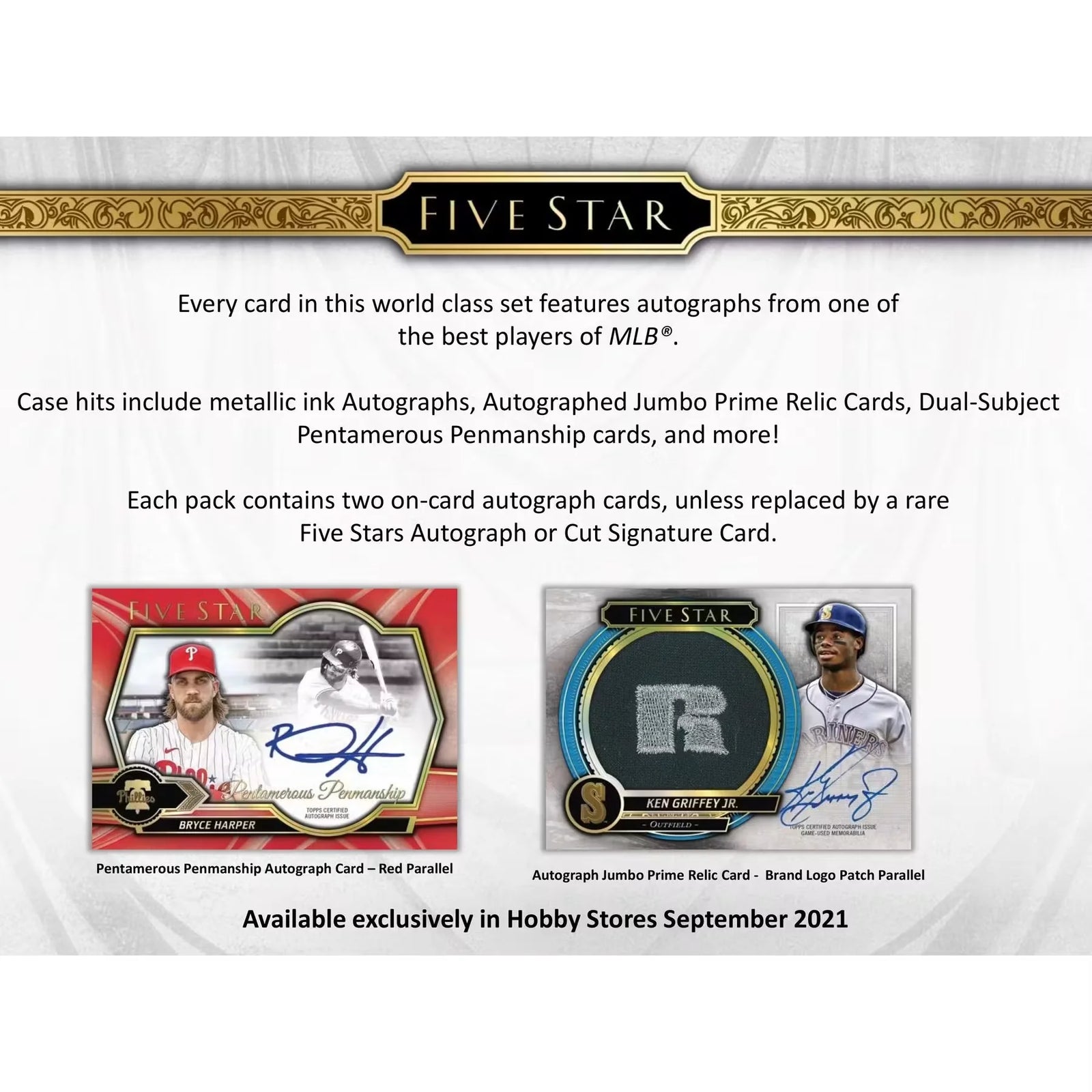 2021 Topps Five Star Baseball Hobby Box | On-Card Autographs (Ships Sealed Only)