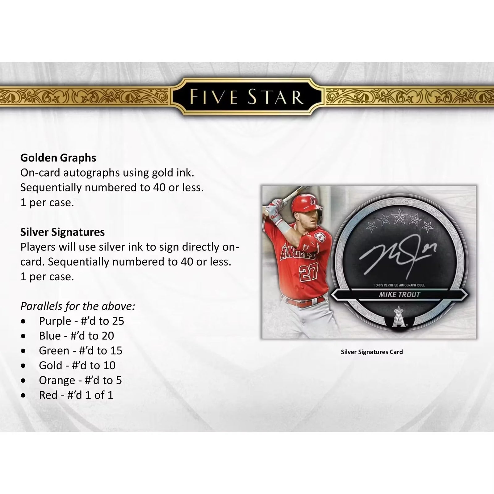 2021 Topps Five Star Baseball Hobby Box | On-Card Autographs (Ships Sealed Only)