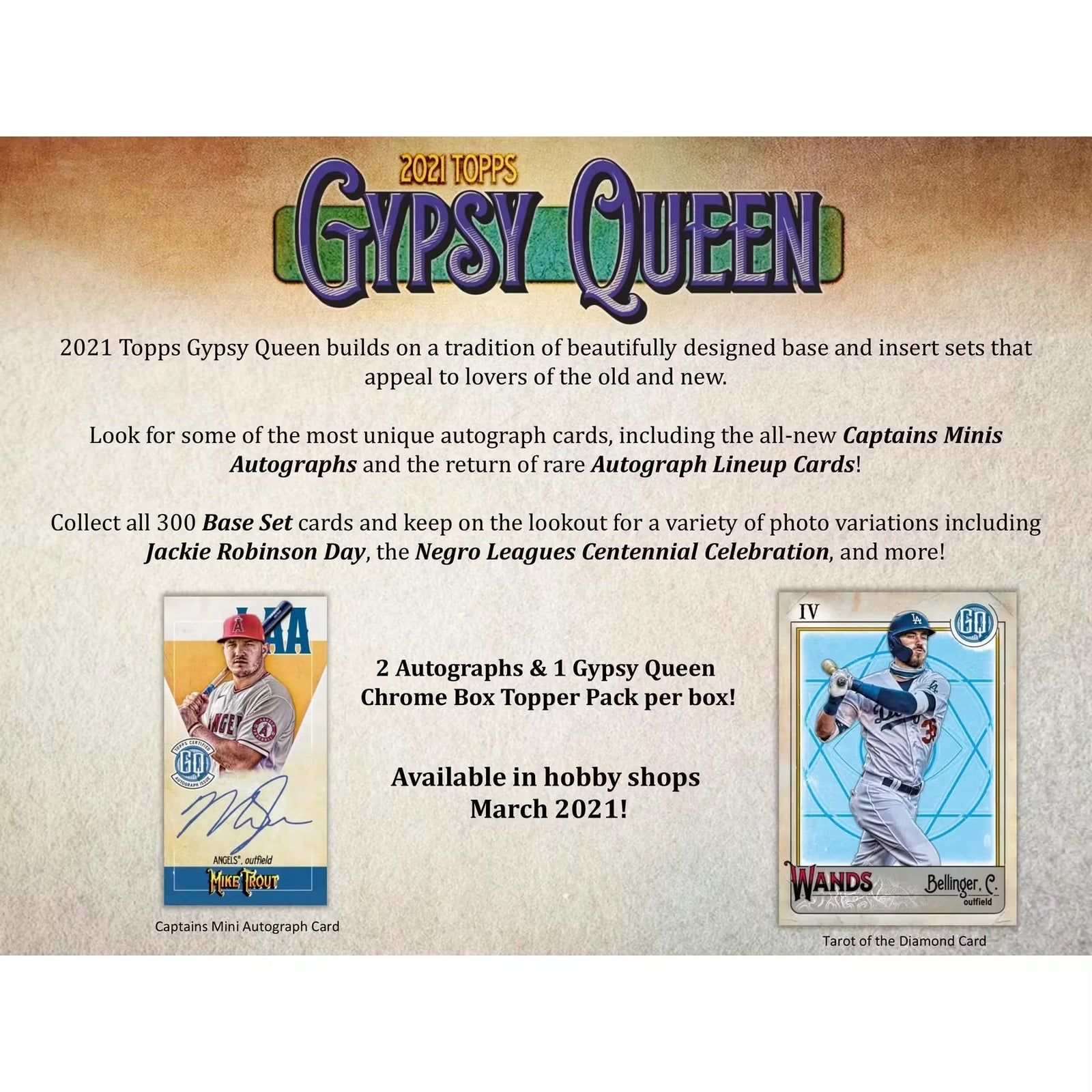 2021 Topps Gypsy Queen Baseball Hobby 10-Box Case (Ships Sealed Only) - D