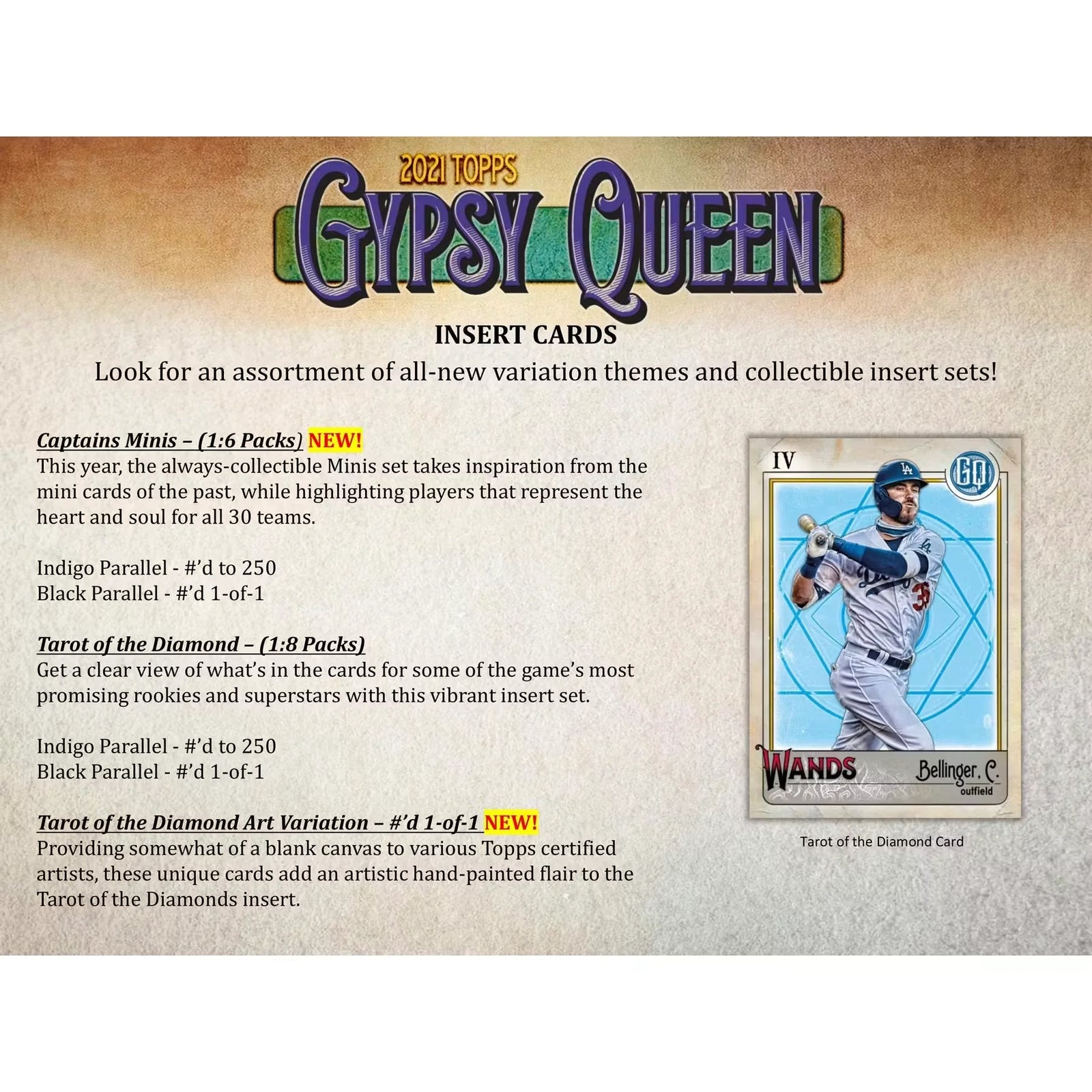 2021 Topps Gypsy Queen Baseball Hobby 10-Box Case (Ships Sealed Only) - D
