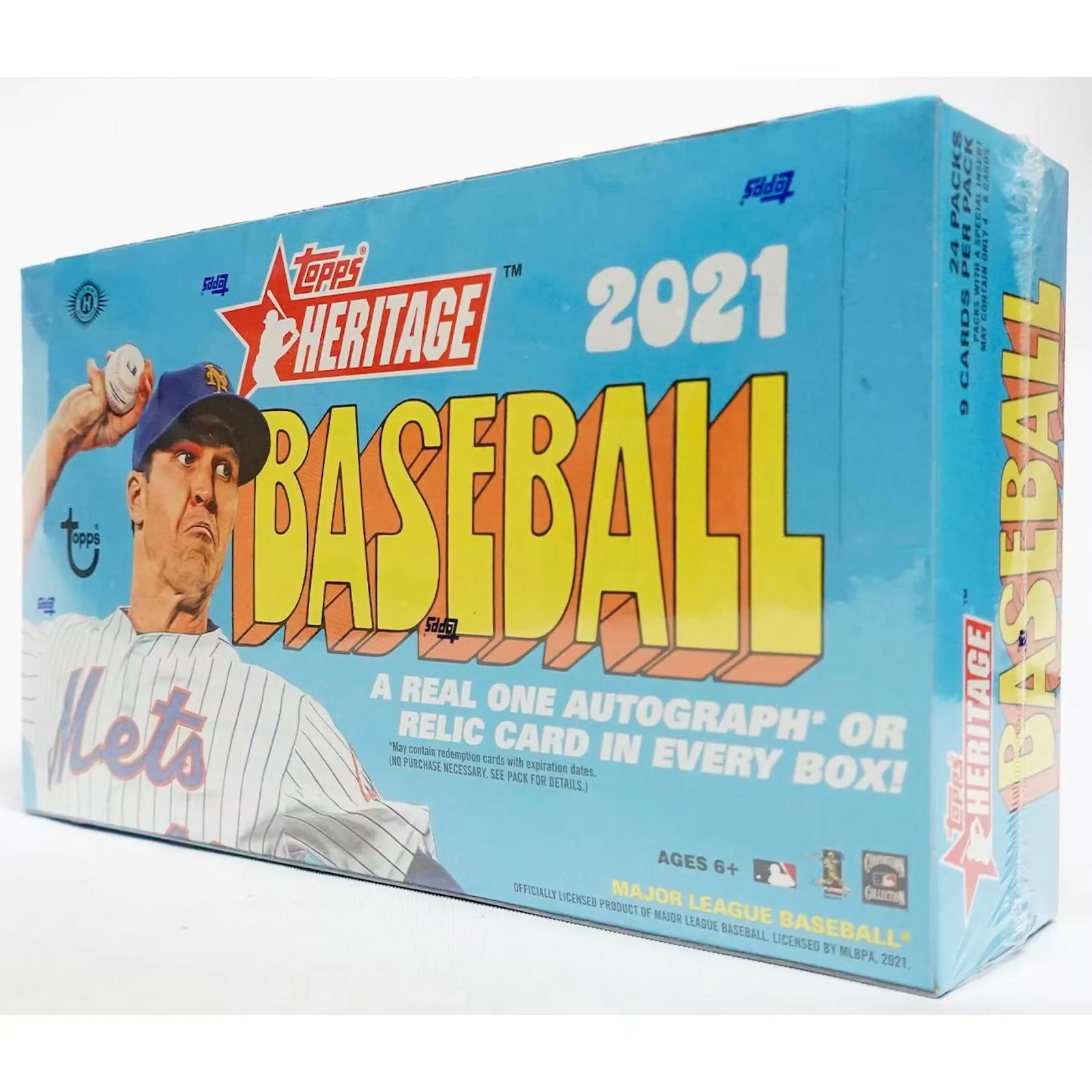 2021 Topps Heritage Baseball Hobby 12-Box Case (Ships Sealed Only) - D