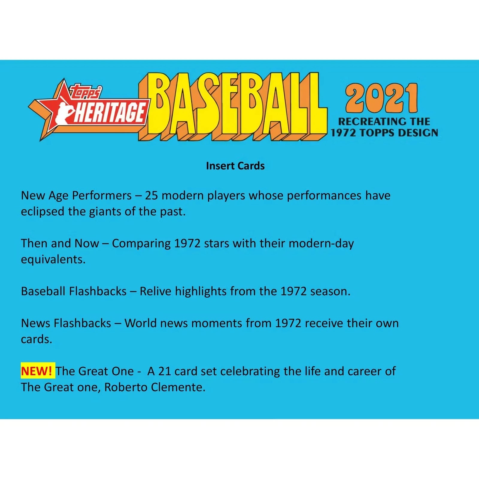 2021 Topps Heritage Baseball Hobby 12-Box Case (Ships Sealed Only) - D