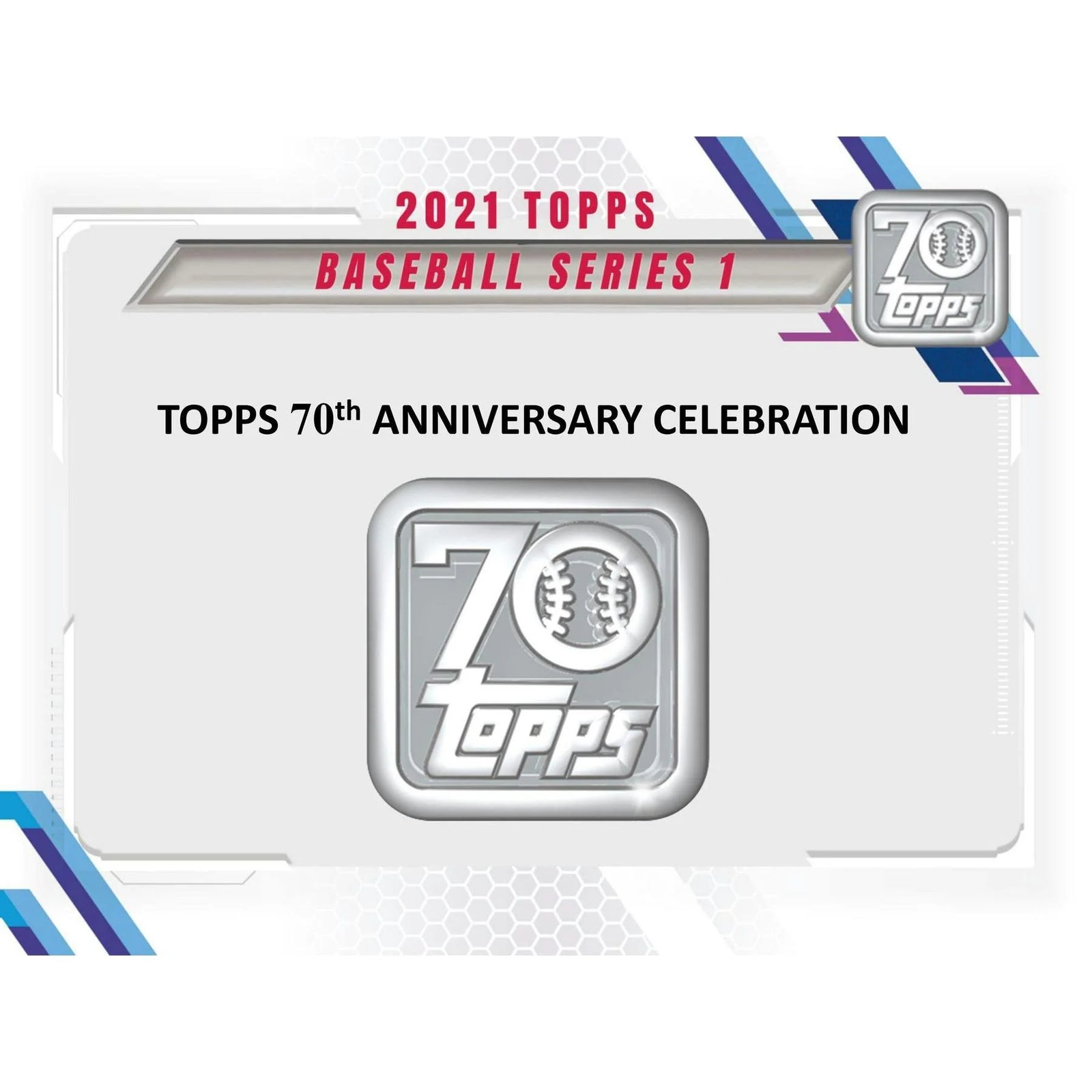 2021 Topps Series 1 Baseball Hobby Box | 70th Anniversary (Ships Sealed Only)