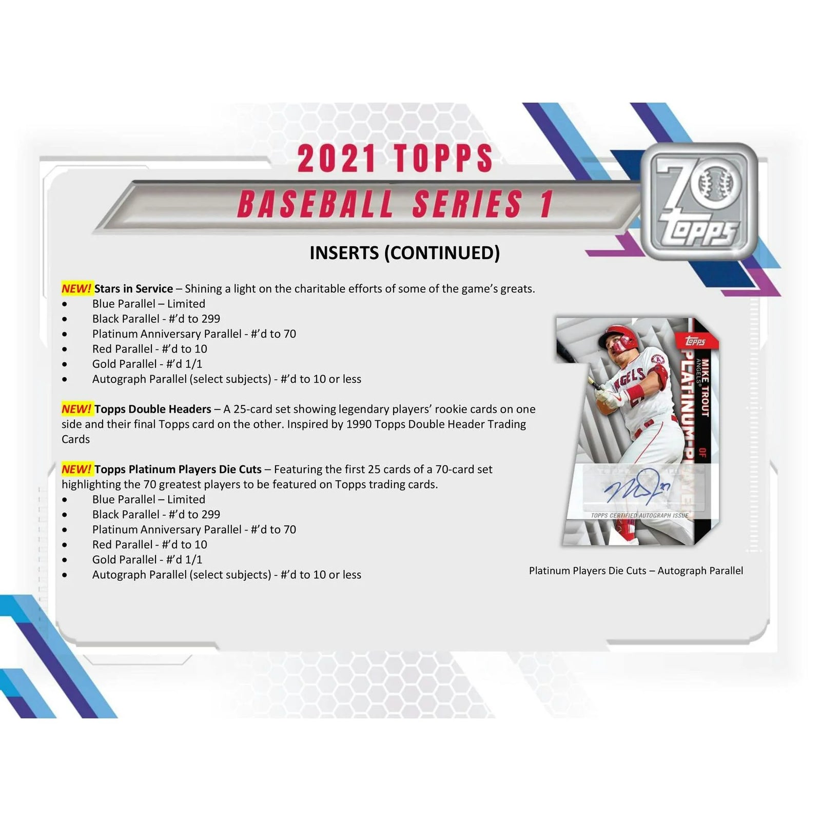 2021 Topps Series 1 Baseball Hobby Jumbo 6-Box Case | Platinum Anniversary (Ships Sealed Only)