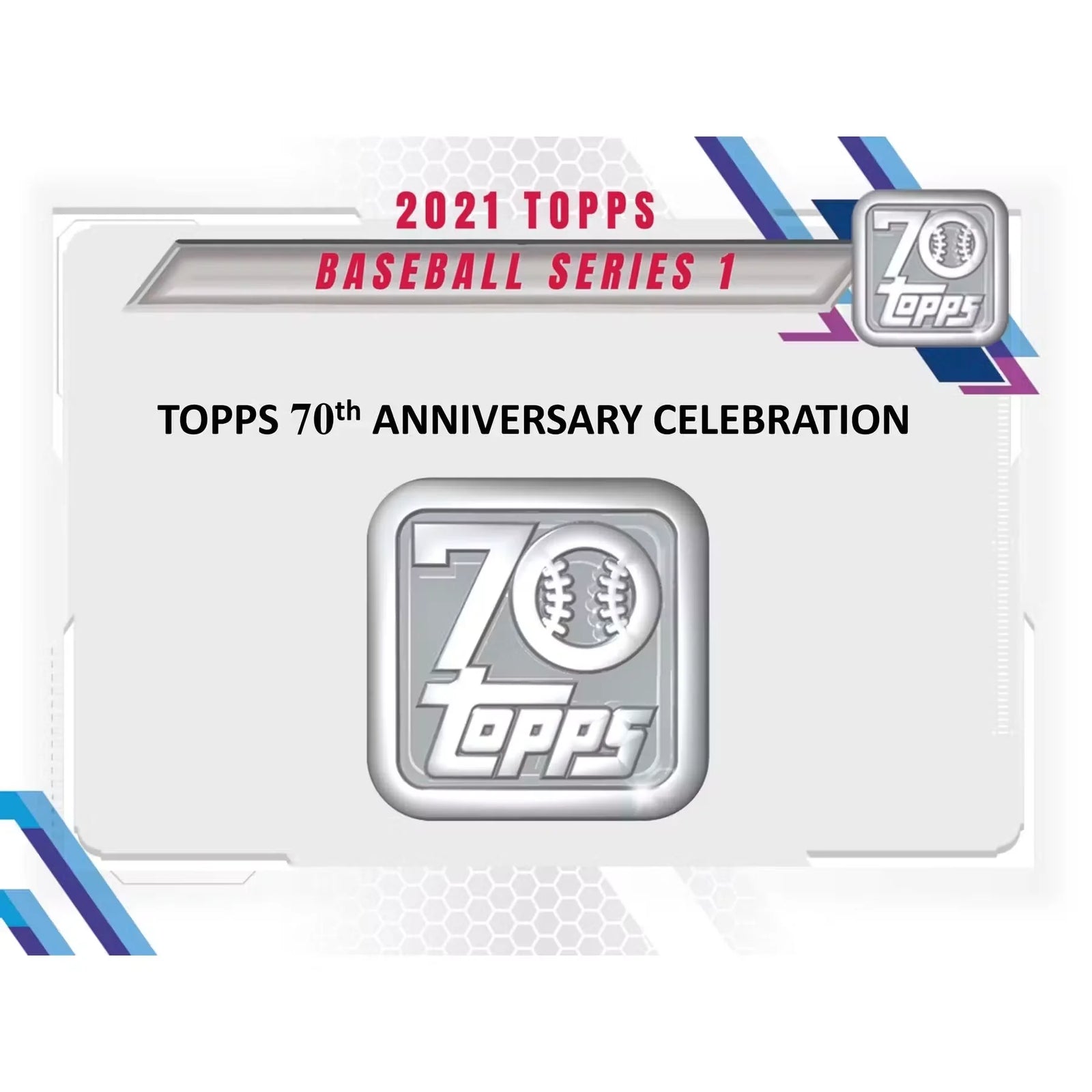 2021 Topps Series 1 Baseball Hobby Jumbo 6-Box Case | Platinum Anniversary (Ships Sealed Only)