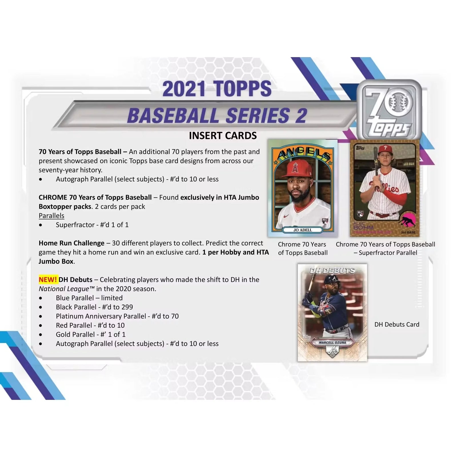 2021 Topps Series 2 Baseball Hobby Jumbo 6-Box Case (Ships Sealed Only)