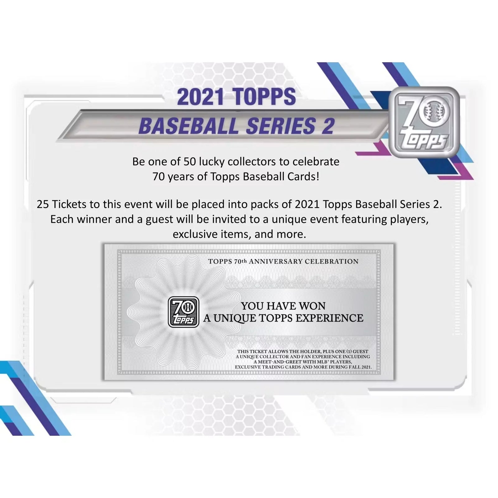2021 Topps Series 2 Baseball Hobby Jumbo 6-Box Case (Ships Sealed Only)