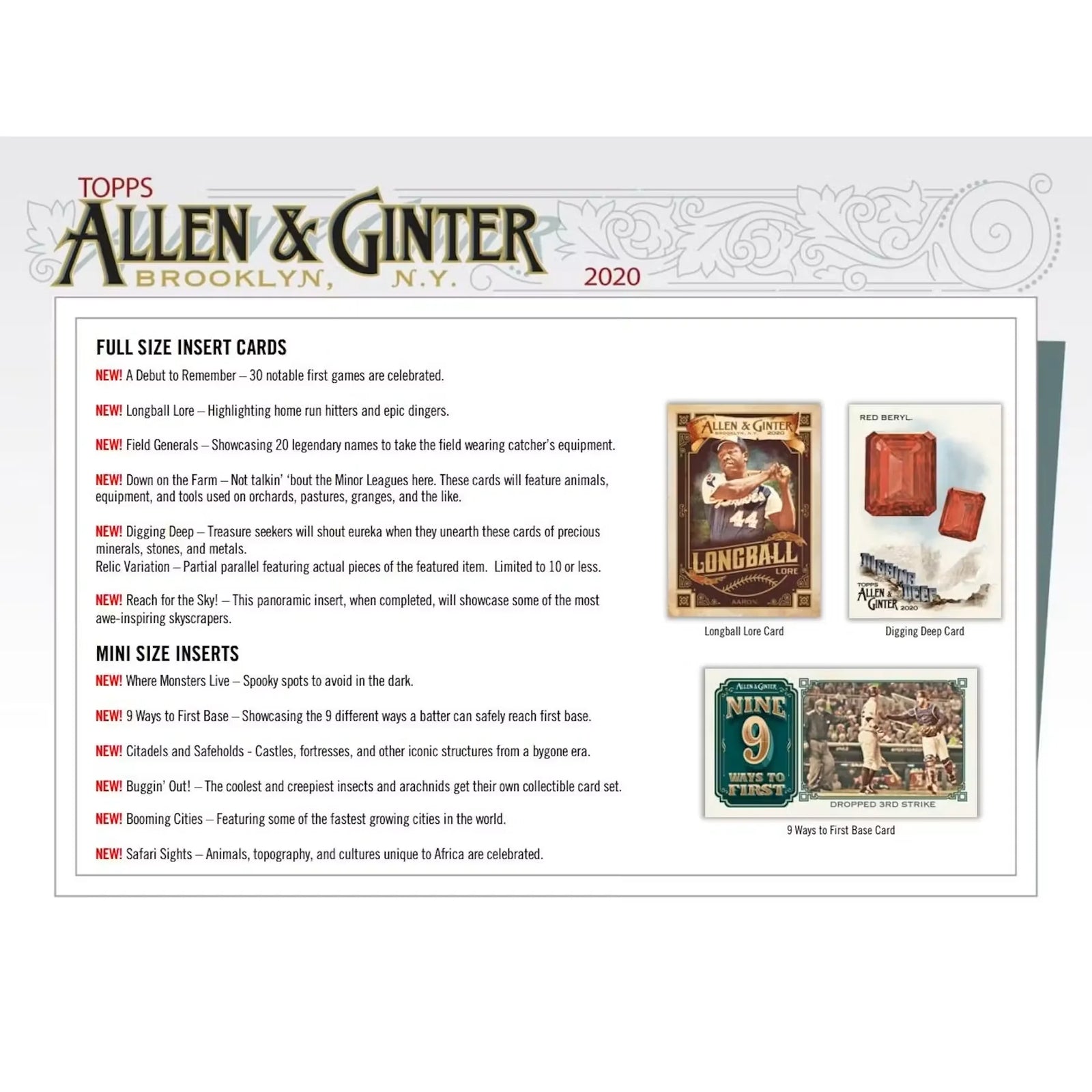 2020 Topps Allen & Ginter Baseball Hobby Box (Ships Sealed Only) - D