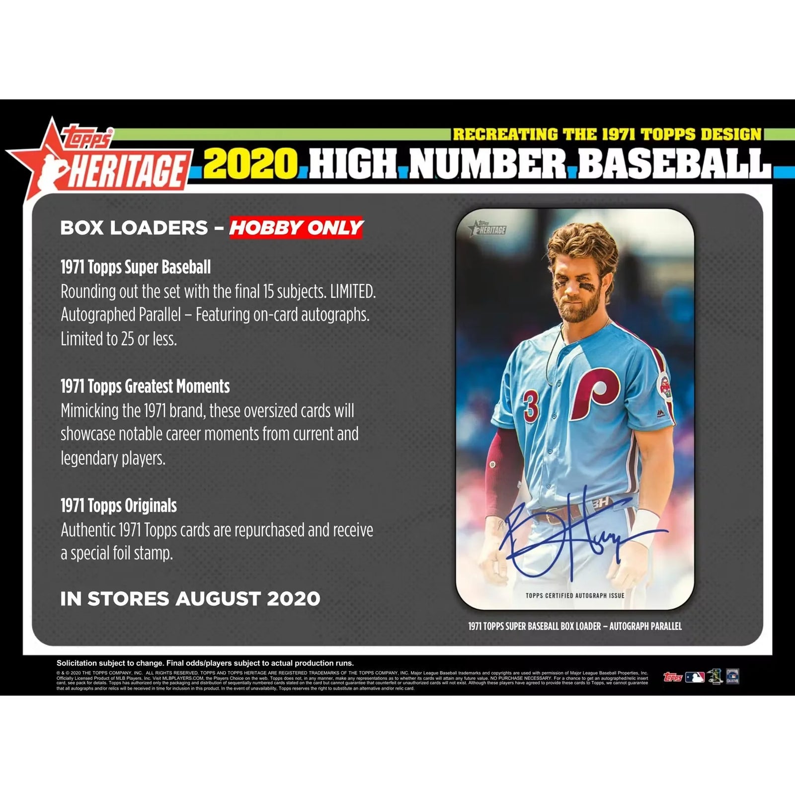 2020 Topps Heritage High Number Baseball Hobby 12-Box Case (Ships Sealed Only) - D