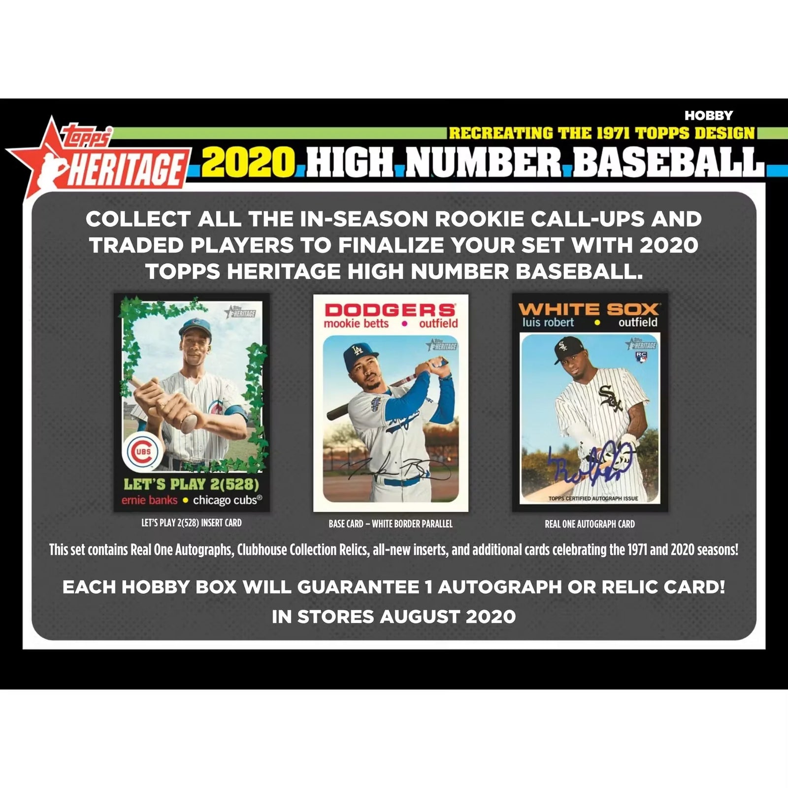 2020 Topps Heritage High Number Baseball Hobby 12-Box Case (Ships Sealed Only) - D