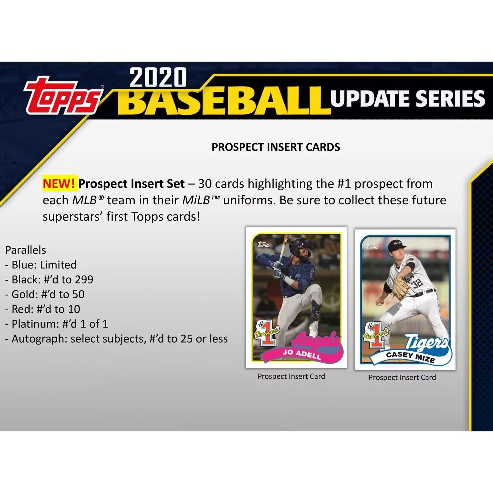 2020 Topps Update Series Baseball Hobby Box (Ships Sealed Only) - D