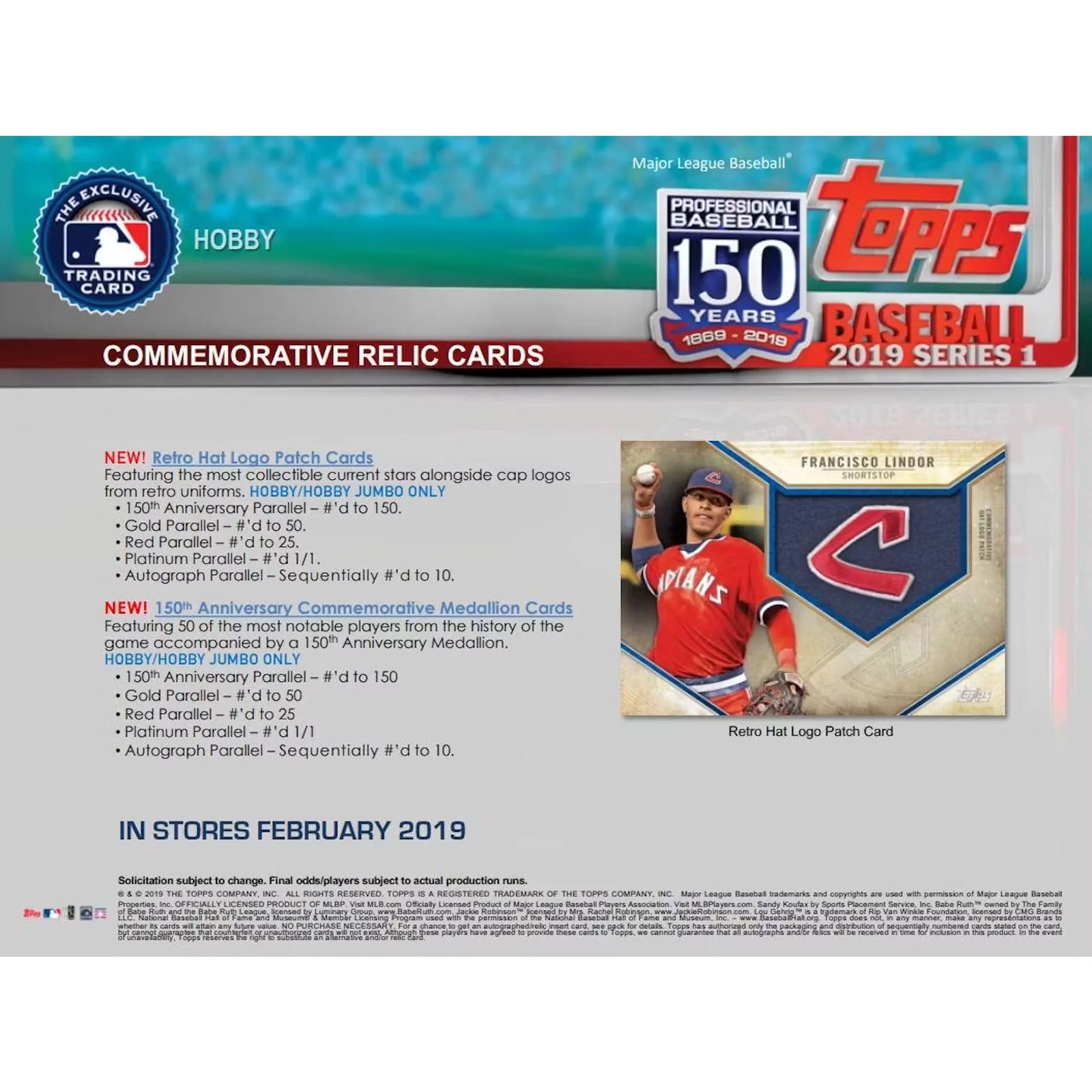 2019 Topps Series 1 Baseball Hobby 12-Box Case (Ships Sealed Only) - D