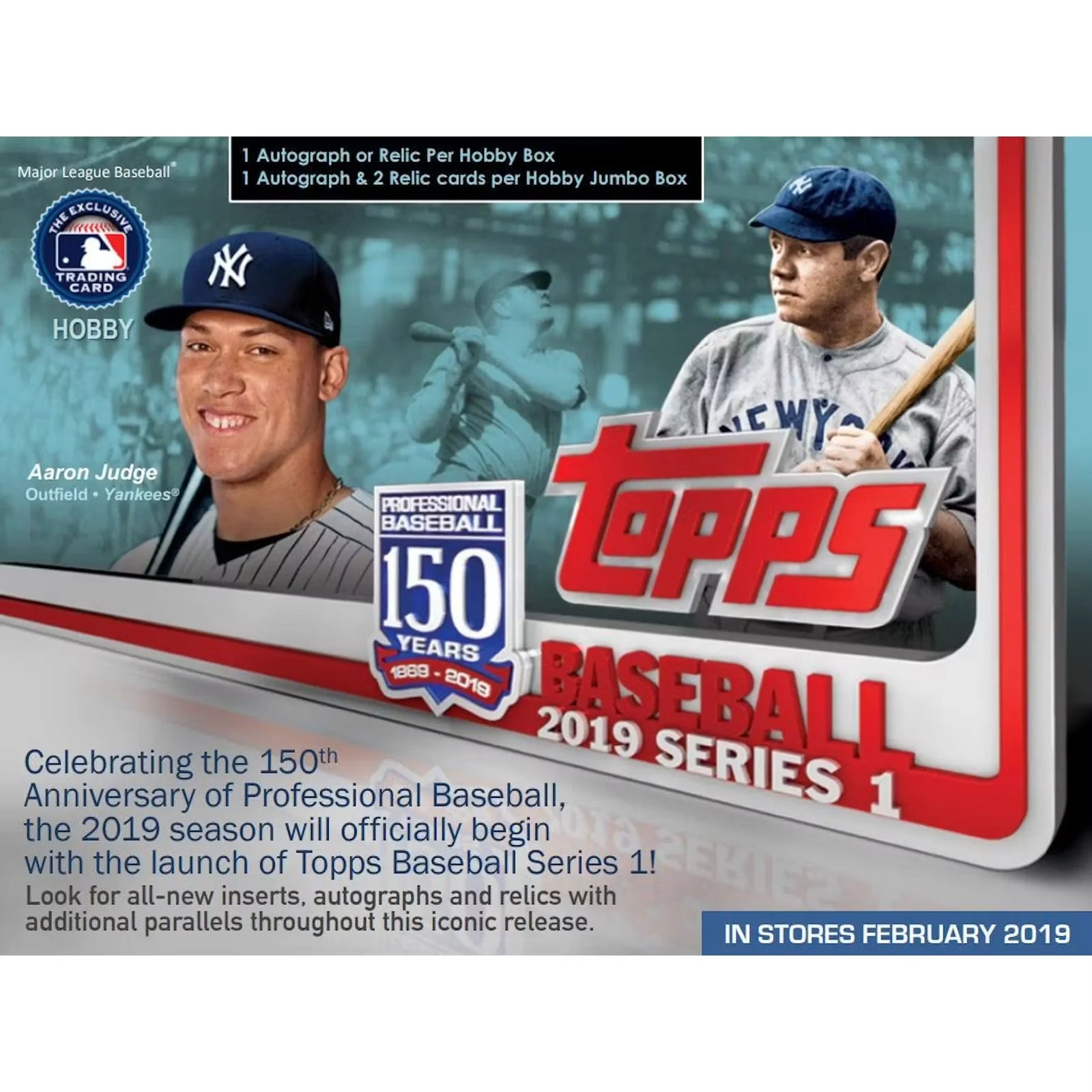 2019 Topps Series 1 Baseball Hobby 12-Box Case (Ships Sealed Only) - D