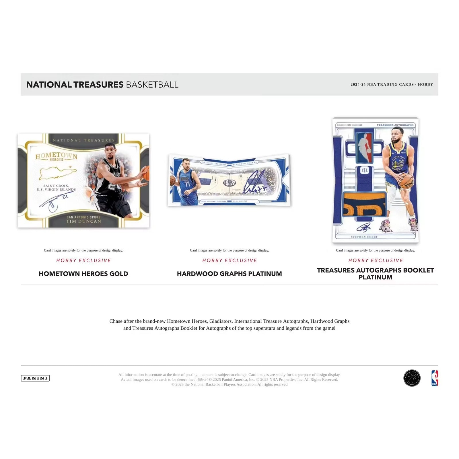 2024-25 Panini National Treasures Basketball Hobby Box (Ships Sealed Only)