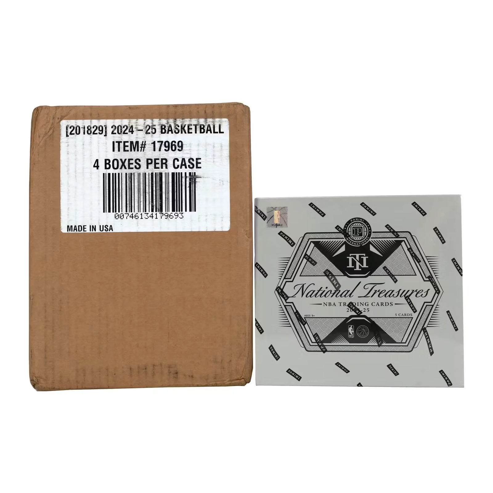 2024-25 Panini National Treasures Basketball International Hobby 4-Box Case (Ships Sealed Only)