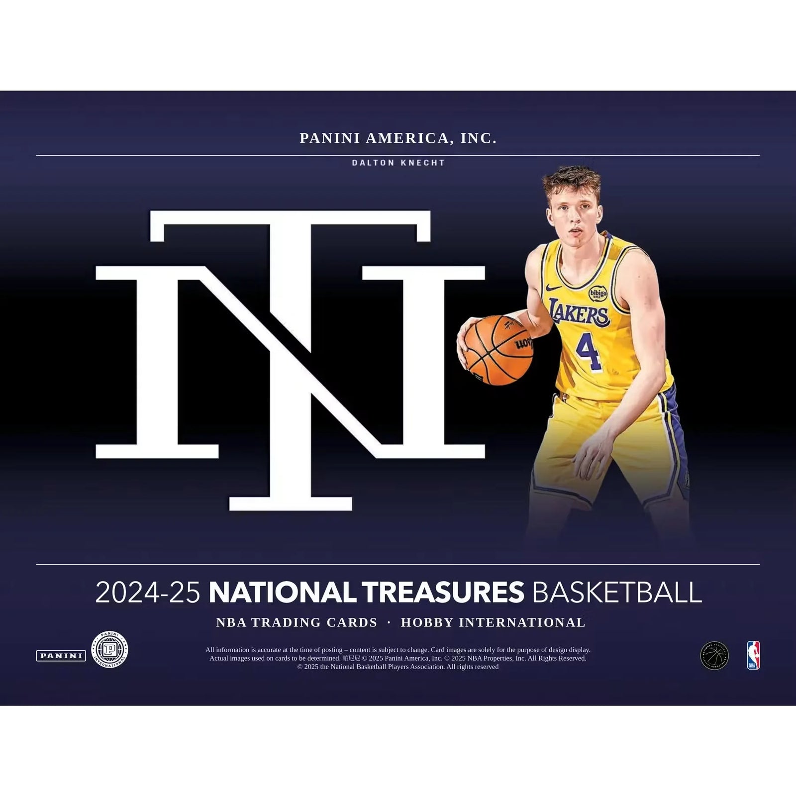 2024-25 Panini National Treasures Basketball International Hobby 4-Box Case (Ships Sealed Only)