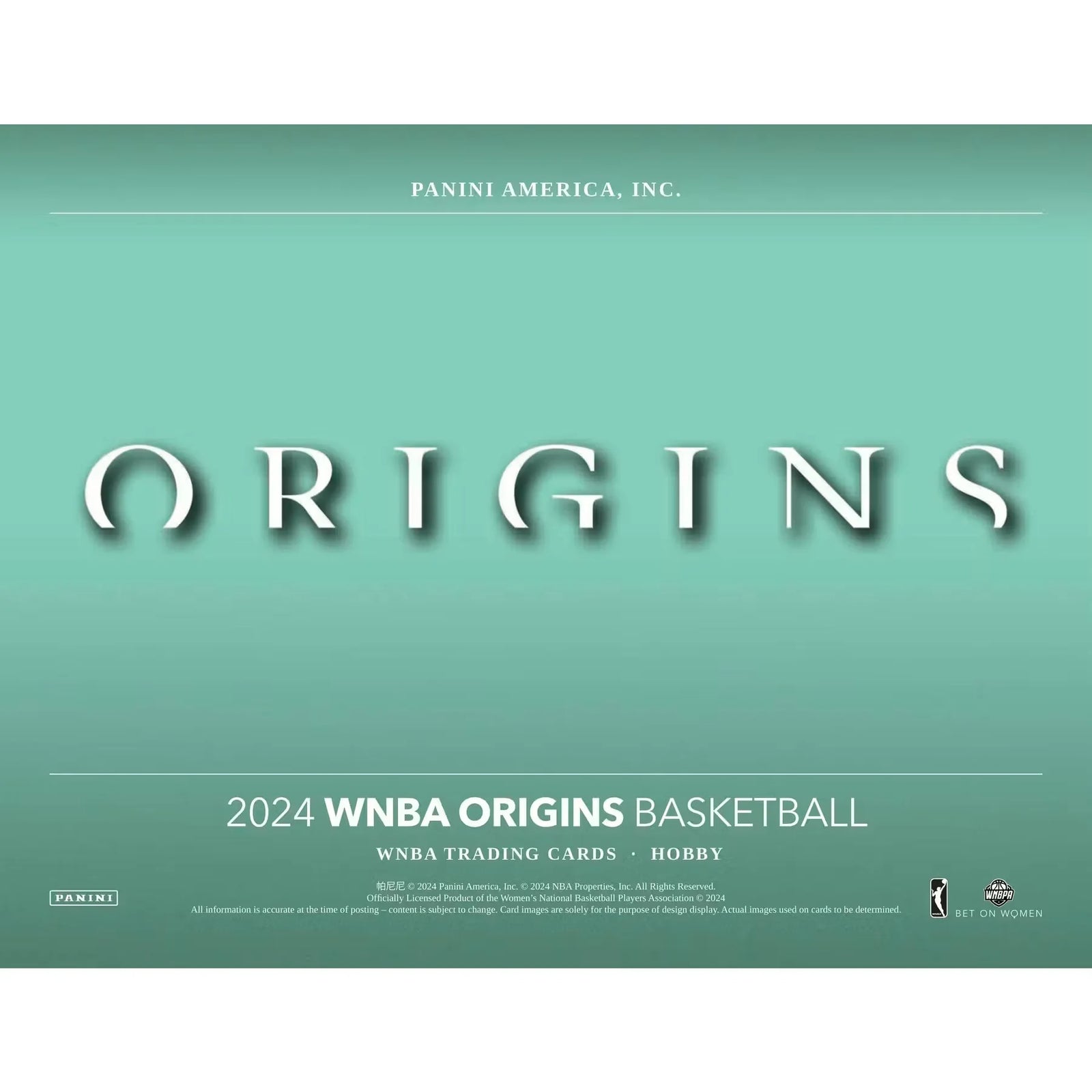 2024 Panini Origins WNBA Basketball Hobby 10-Box Case (Ships Sealed Only)