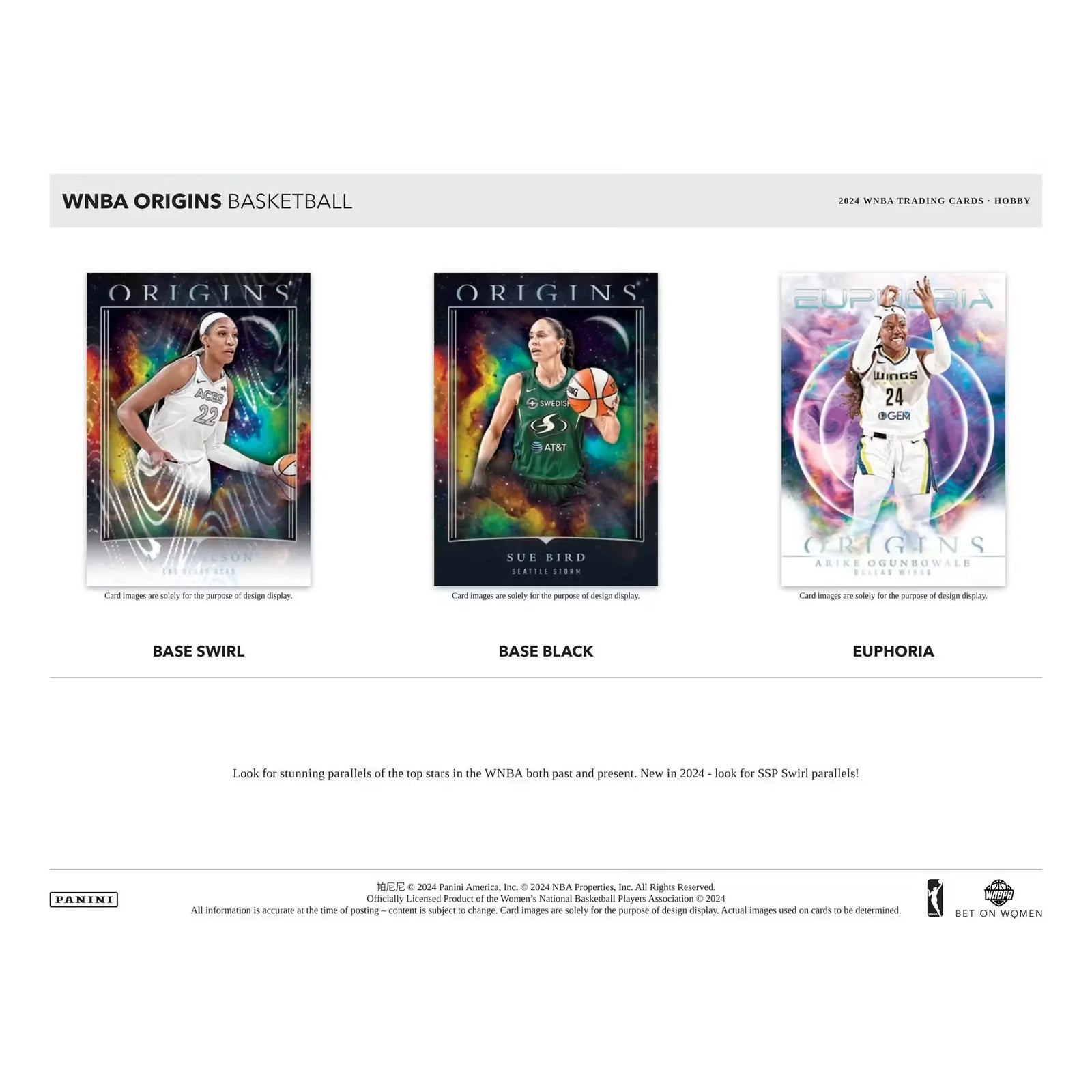 2024 Panini Origins WNBA Basketball Hobby 10-Box Case (Ships Sealed Only)