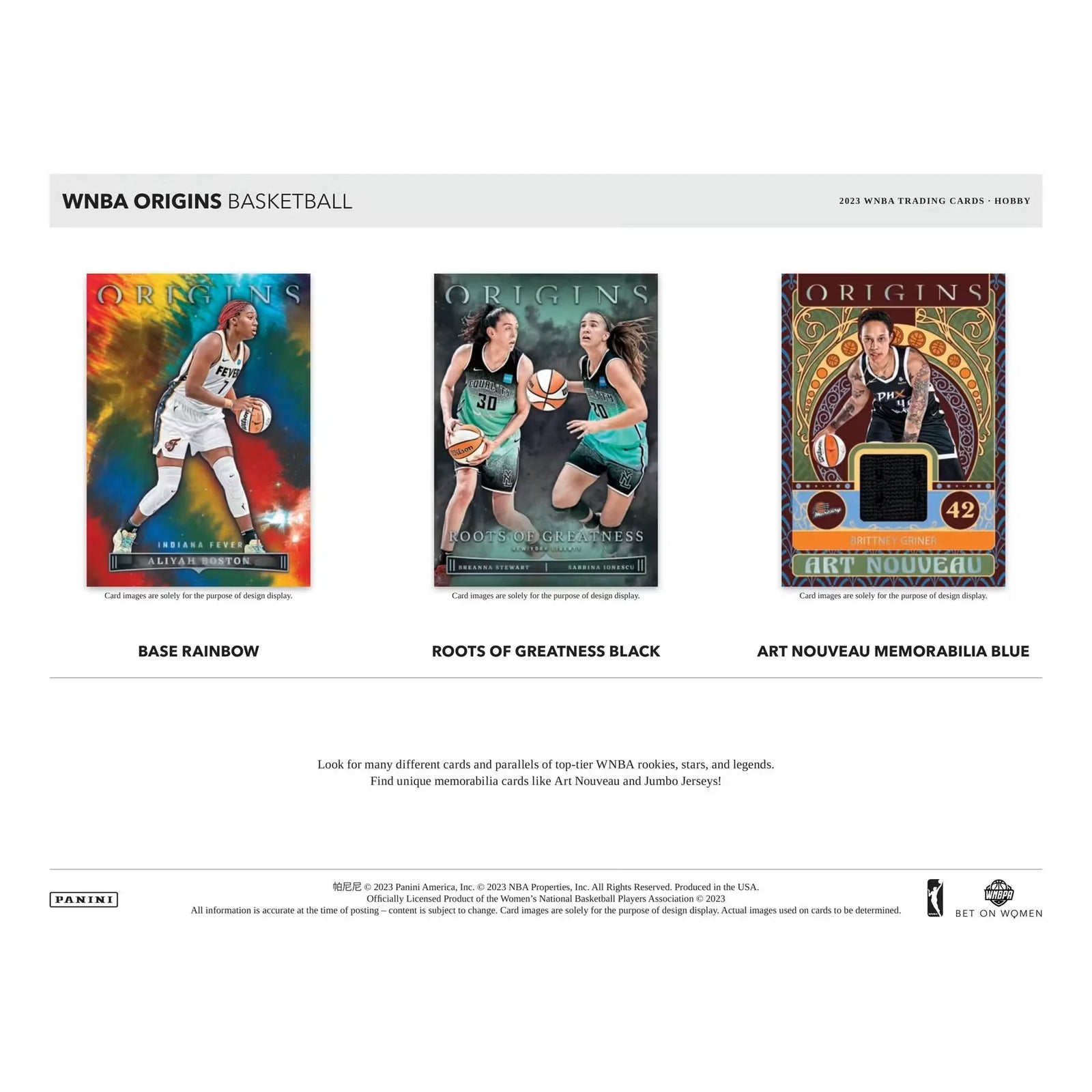 2023 Panini WNBA Origins Basketball Hobby 10-Box Case (Ships Sealed Only) - D