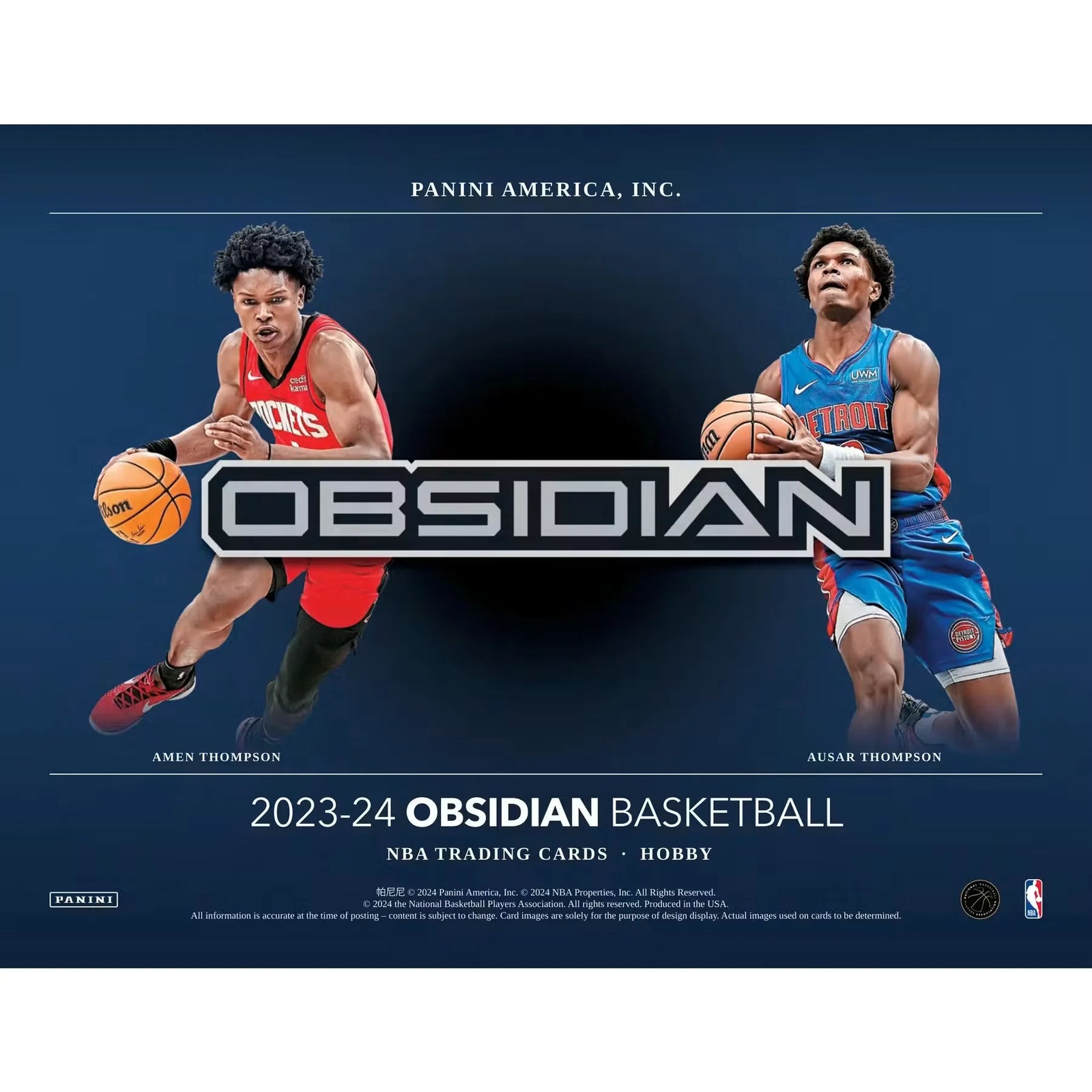 2023-24 Panini Obsidian Basketball Hobby 12-Box Case (Ships Sealed Only)