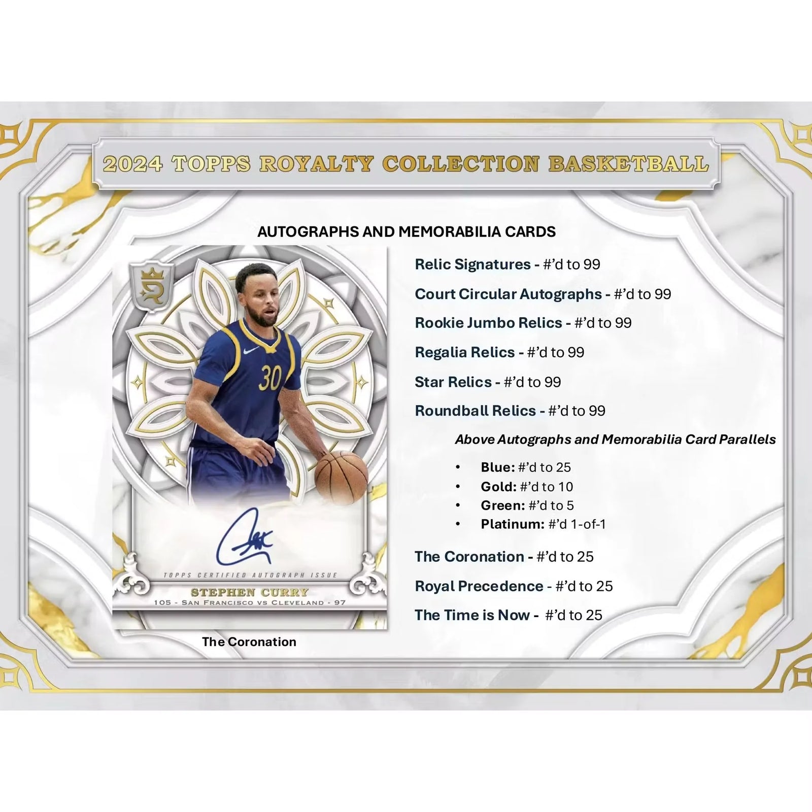 2023-24 Topps Royalty Collection Basketball Hobby Box | Premium Autographs (Ships Sealed Only)