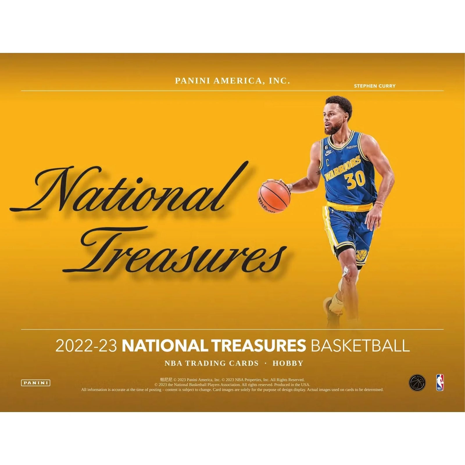 2022-23 Panini National Treasures Basketball Hobby Box (Ships Sealed Only)