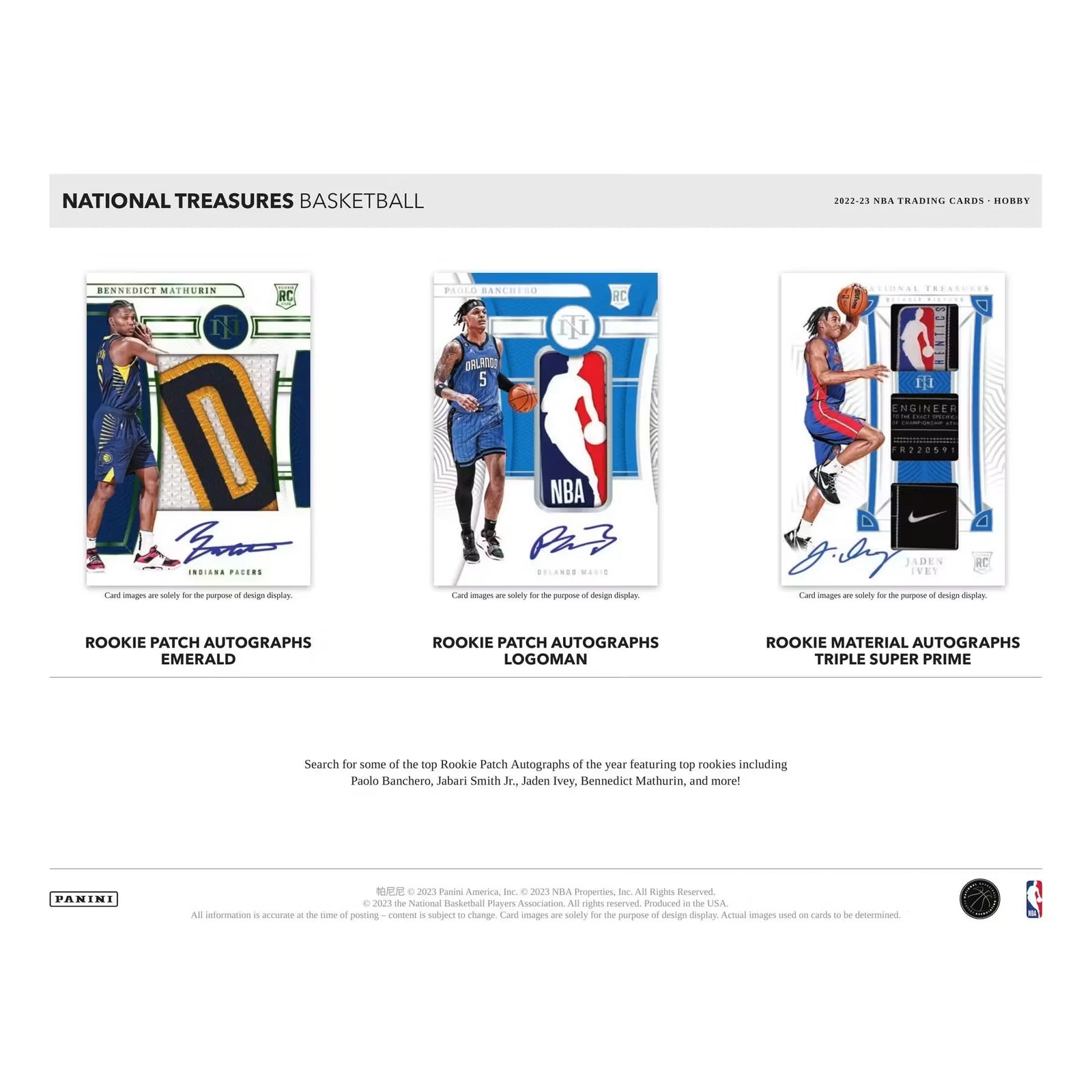 2022-23 Panini National Treasures Basketball Hobby Box (Ships Sealed Only)