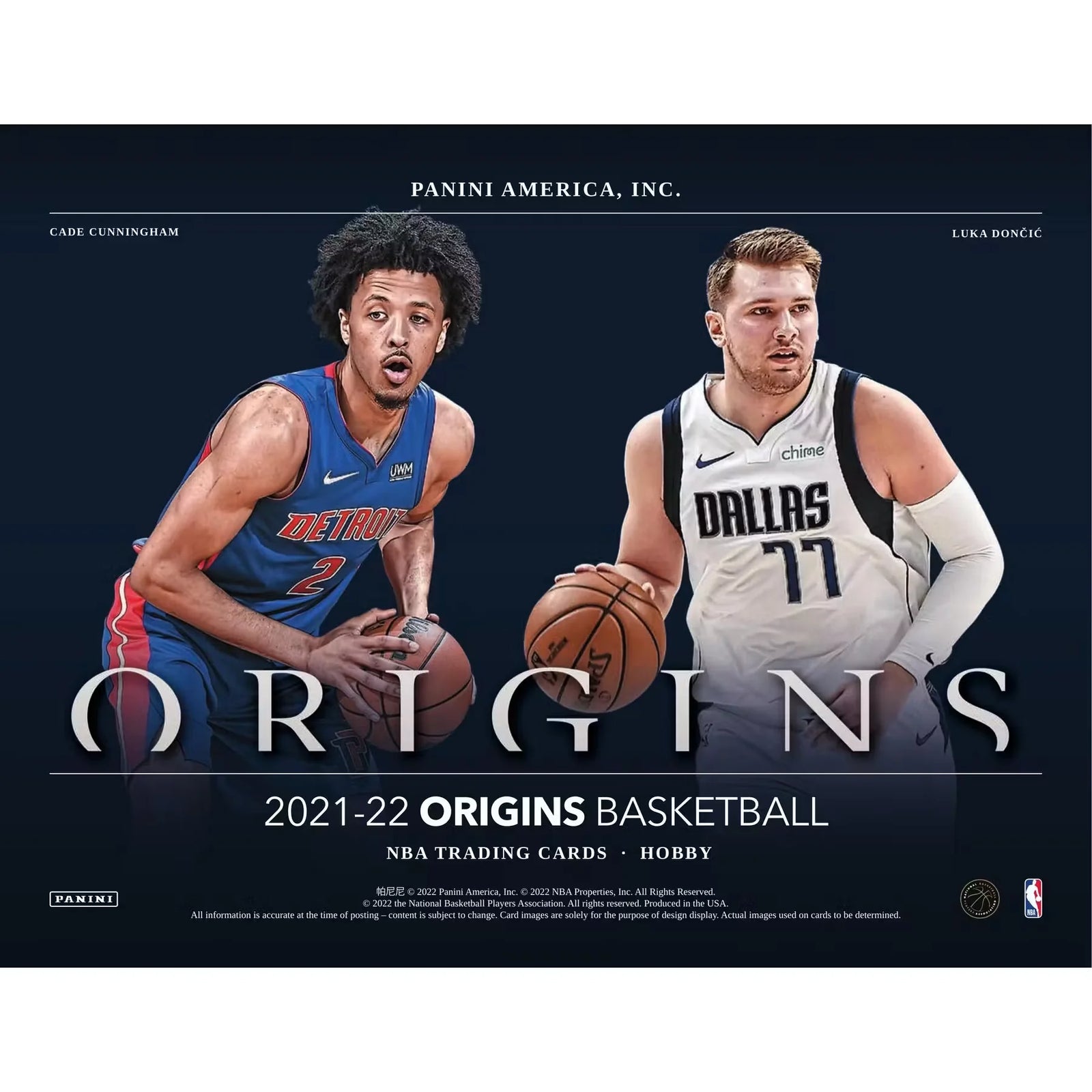 2021-22 Panini Origins Basketball Hobby Box (Ships Sealed Only) - D