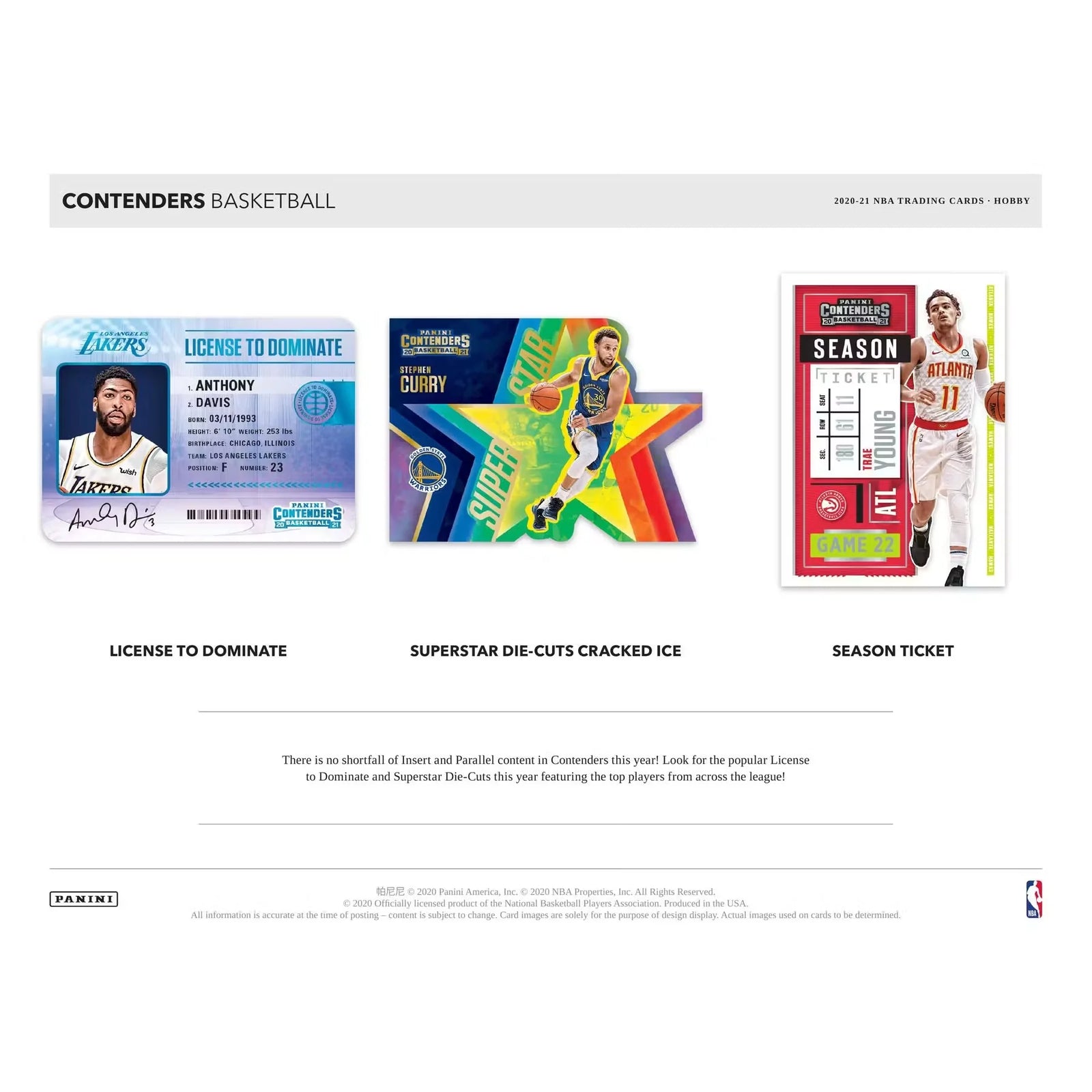 2020-21 Panini Contenders Basketball Hobby Box (Ships Sealed Only) - D2
