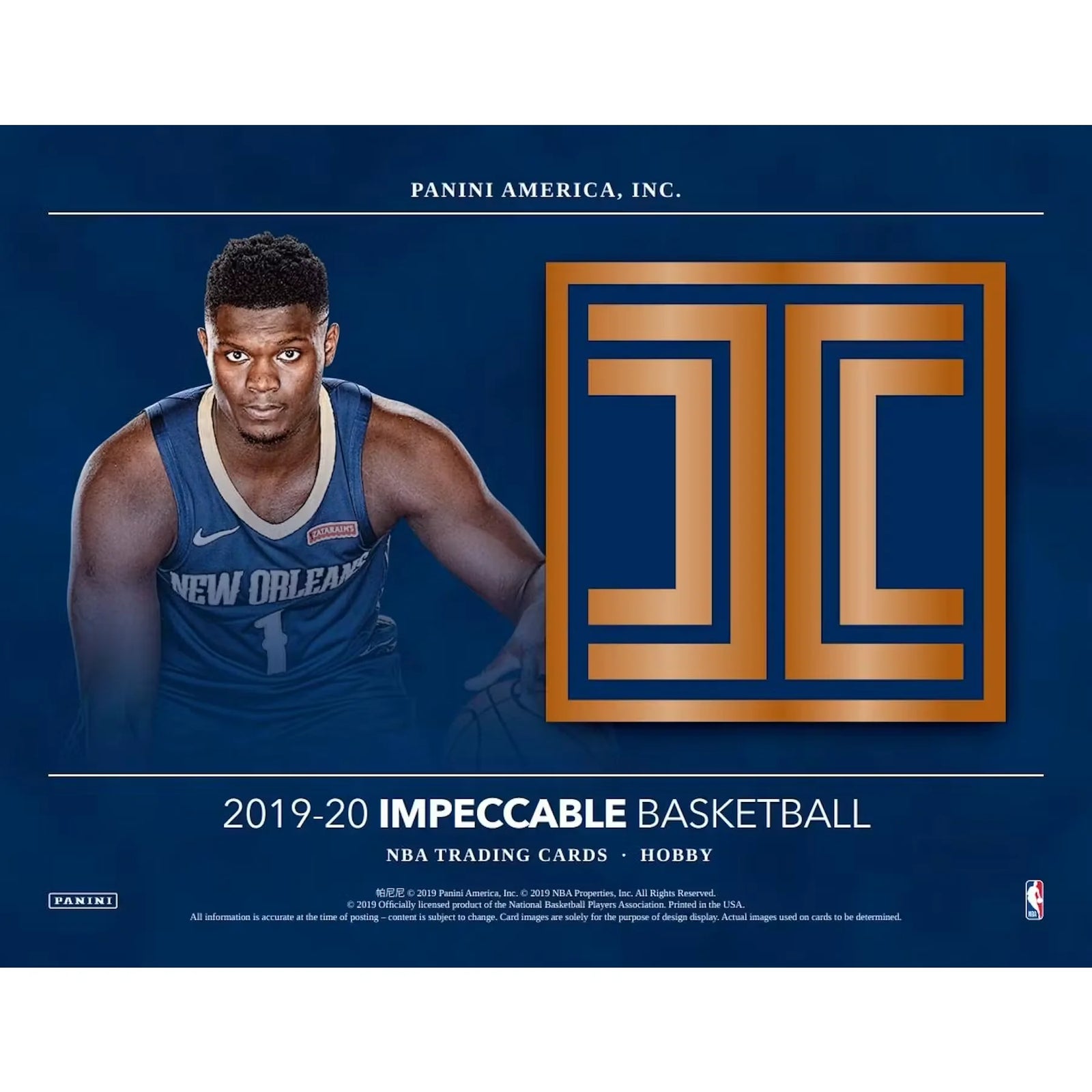 2019-20 Panini Impeccable 1st Off The Line FOTL Basketball Hobby Box (Ships Sealed Only)