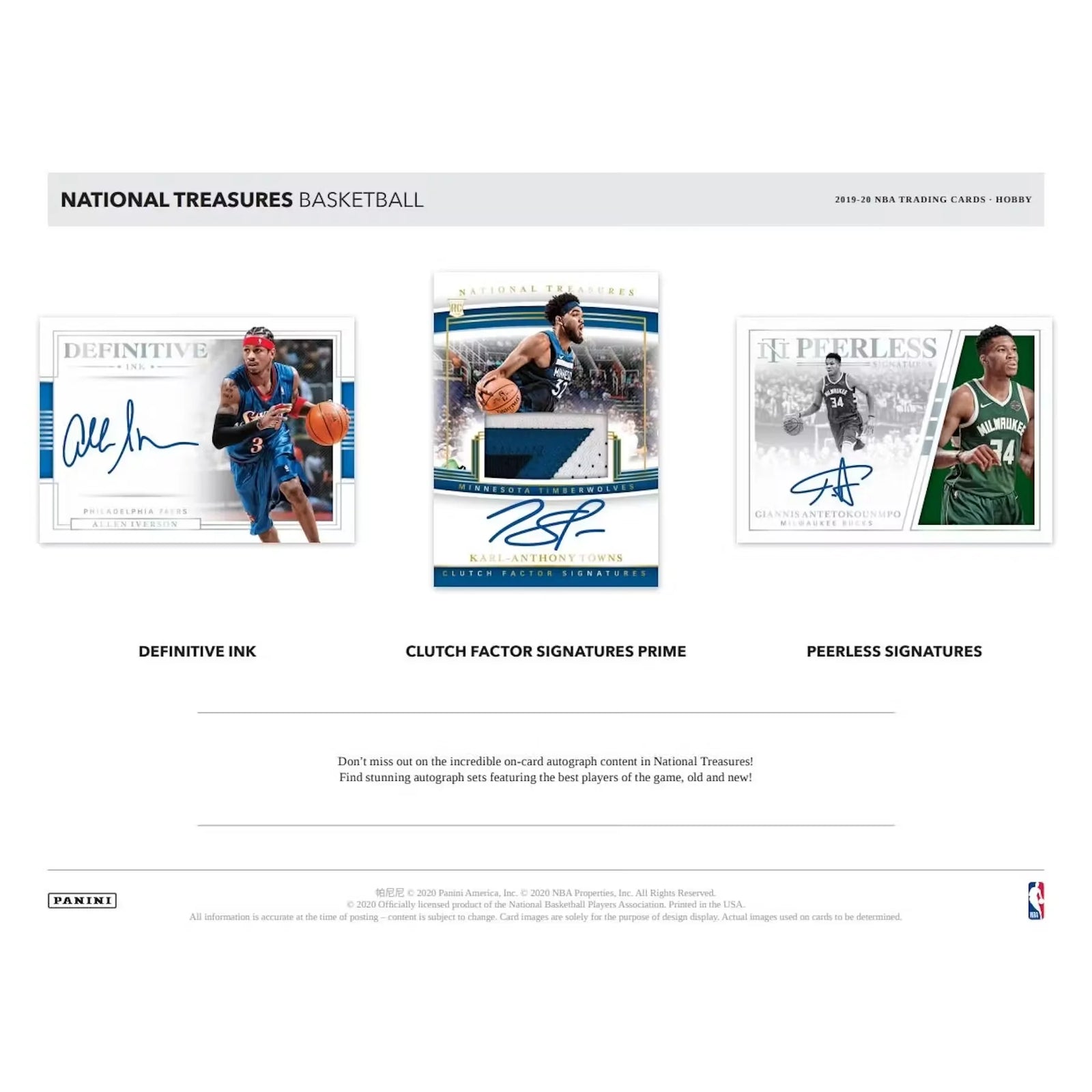2019-20 Panini National Treasures Basketball Hobby 4-Box Case (Ships Sealed Only)